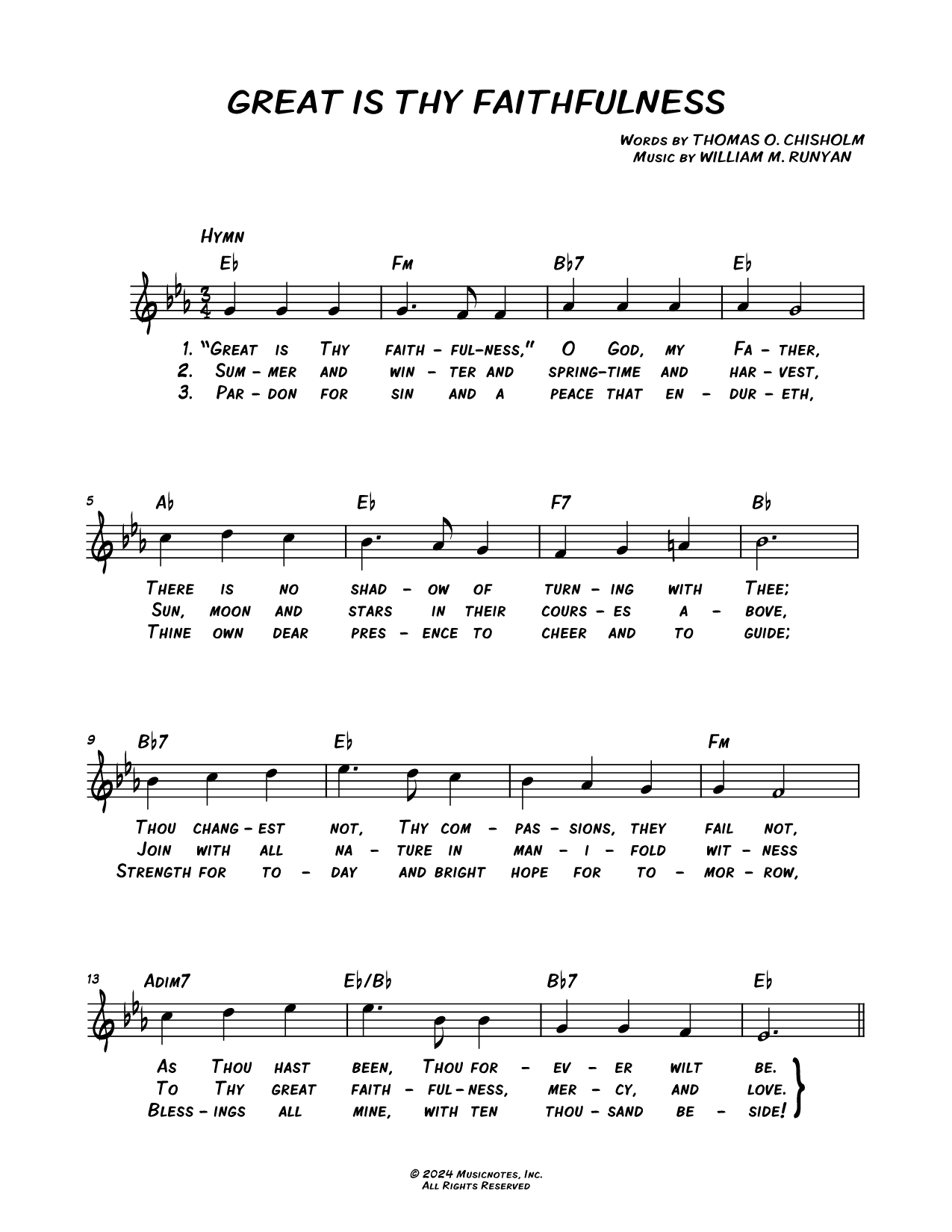 Great Is Thy Faithfulness