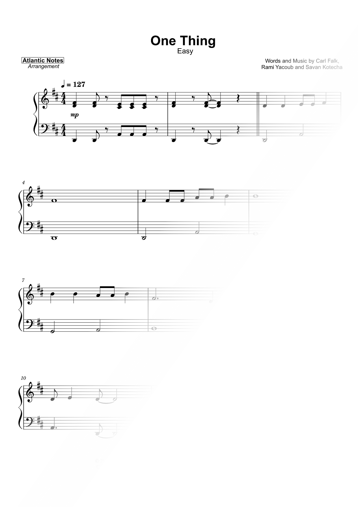 One Thing [easy]
