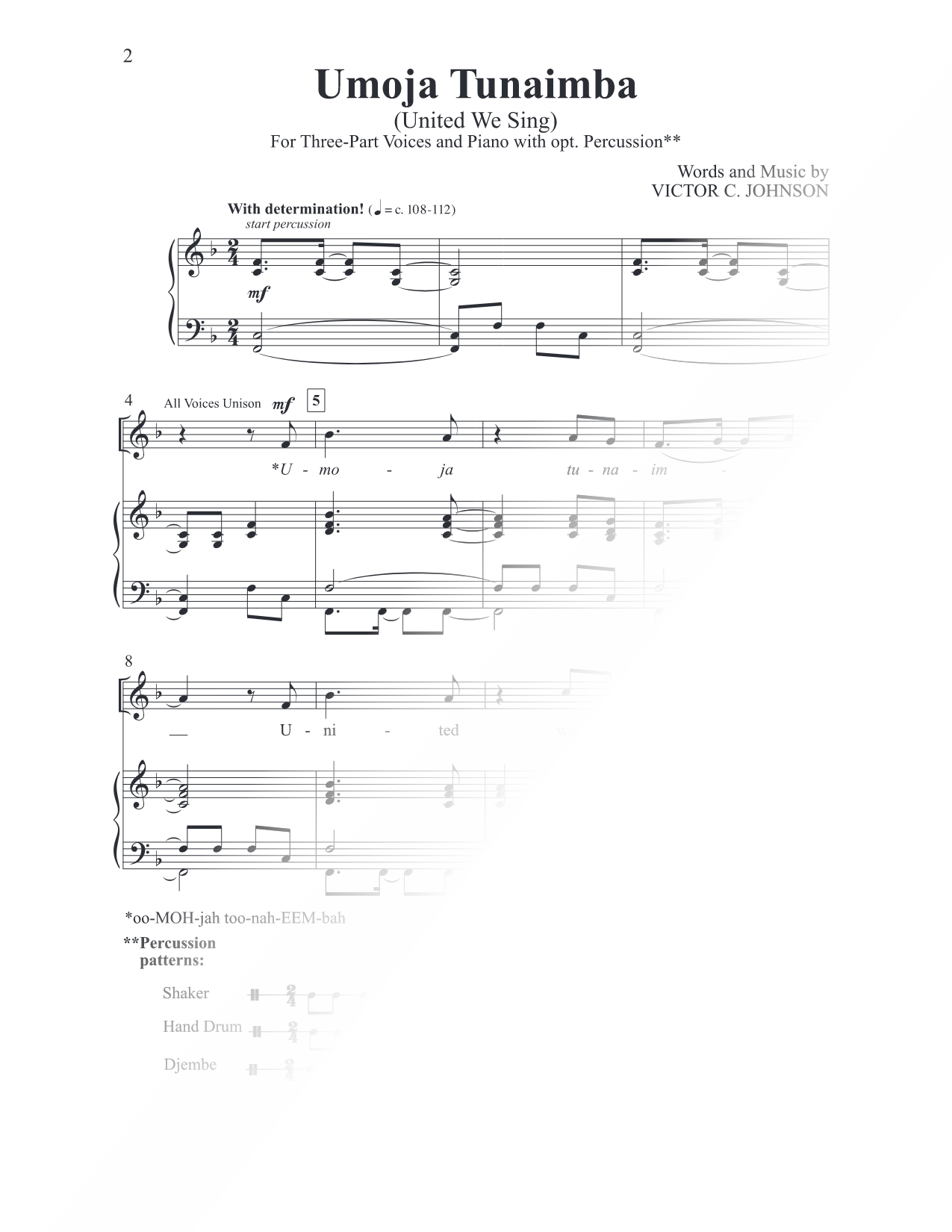 Umoja Tunaimba (United We Sing)