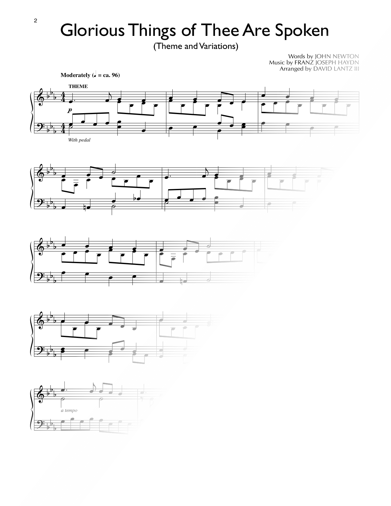 Glorious Things of Thee Are Spoken (Theme and Variations)