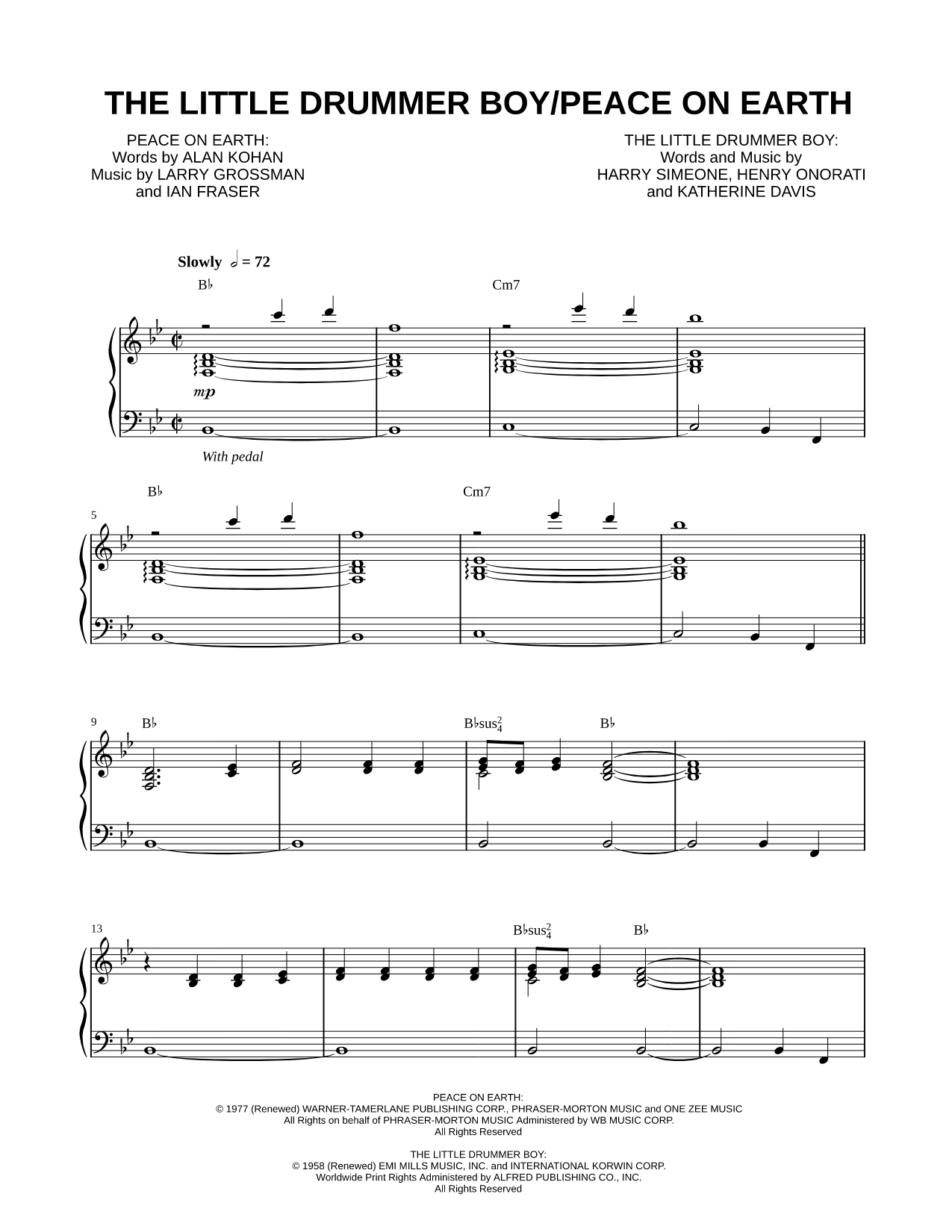 The Little Drummer Boy / Peace on Earth