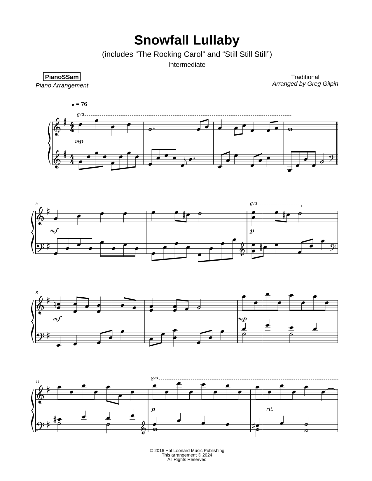 Snowfall Lullaby [intermediate]