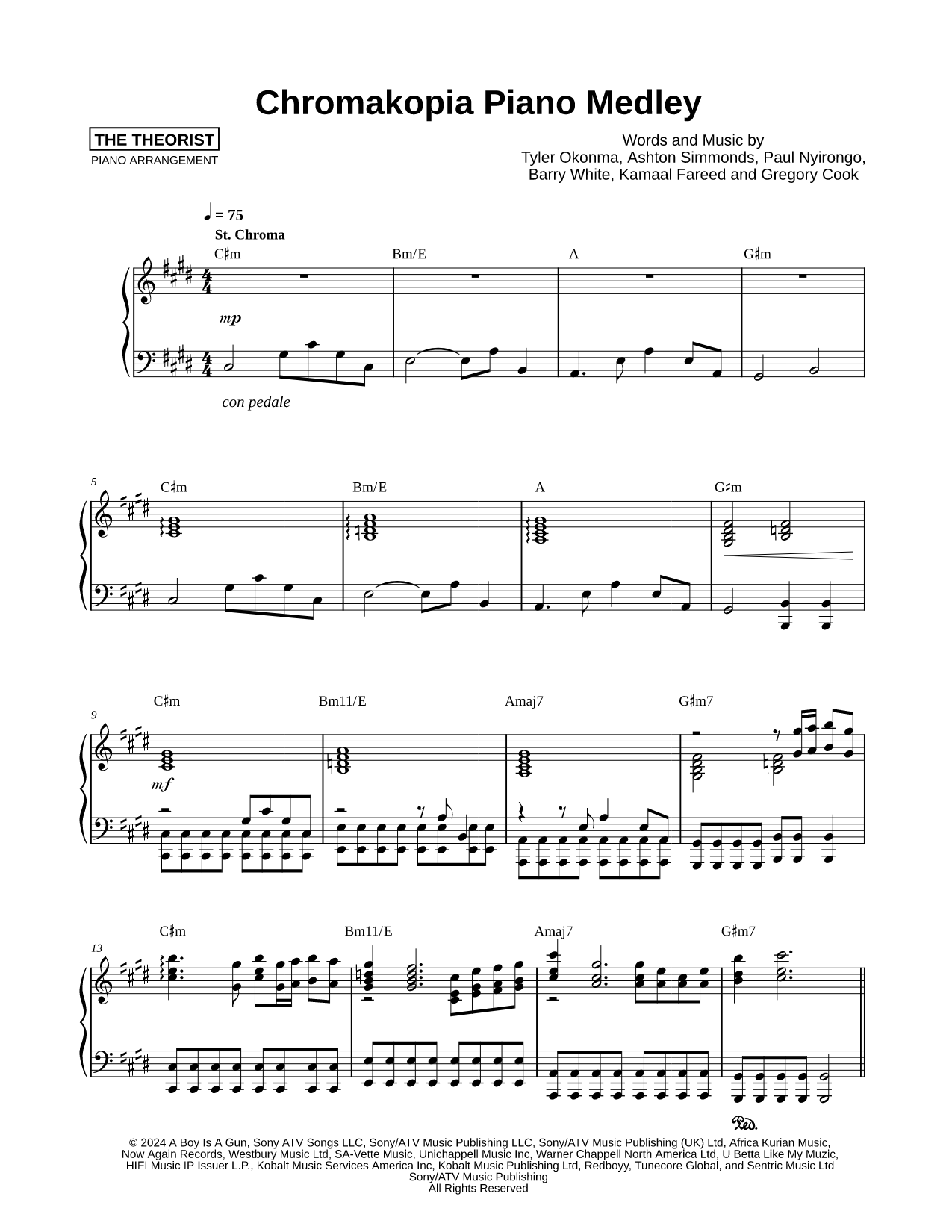 Chromakopia Piano Medley