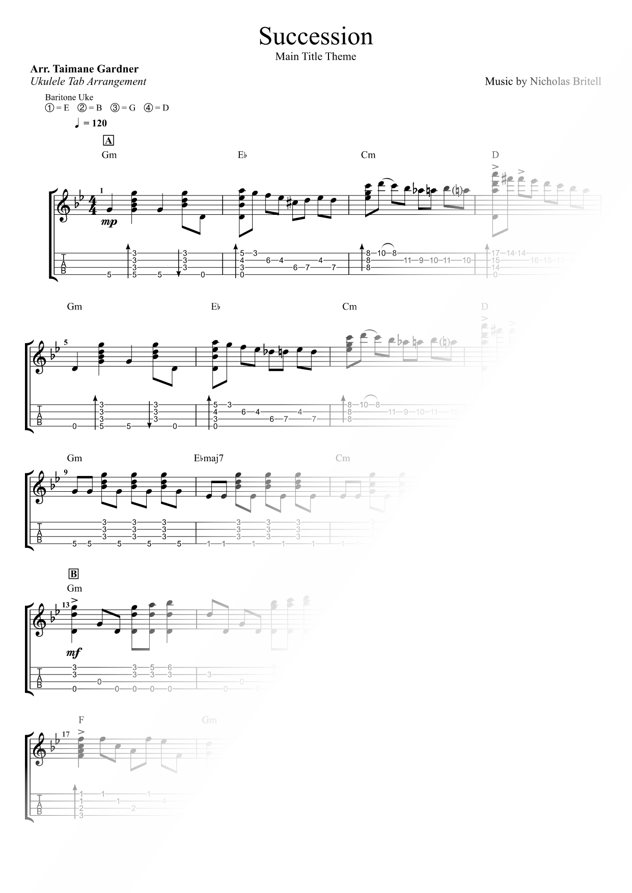 Succession [baritone ukulele]