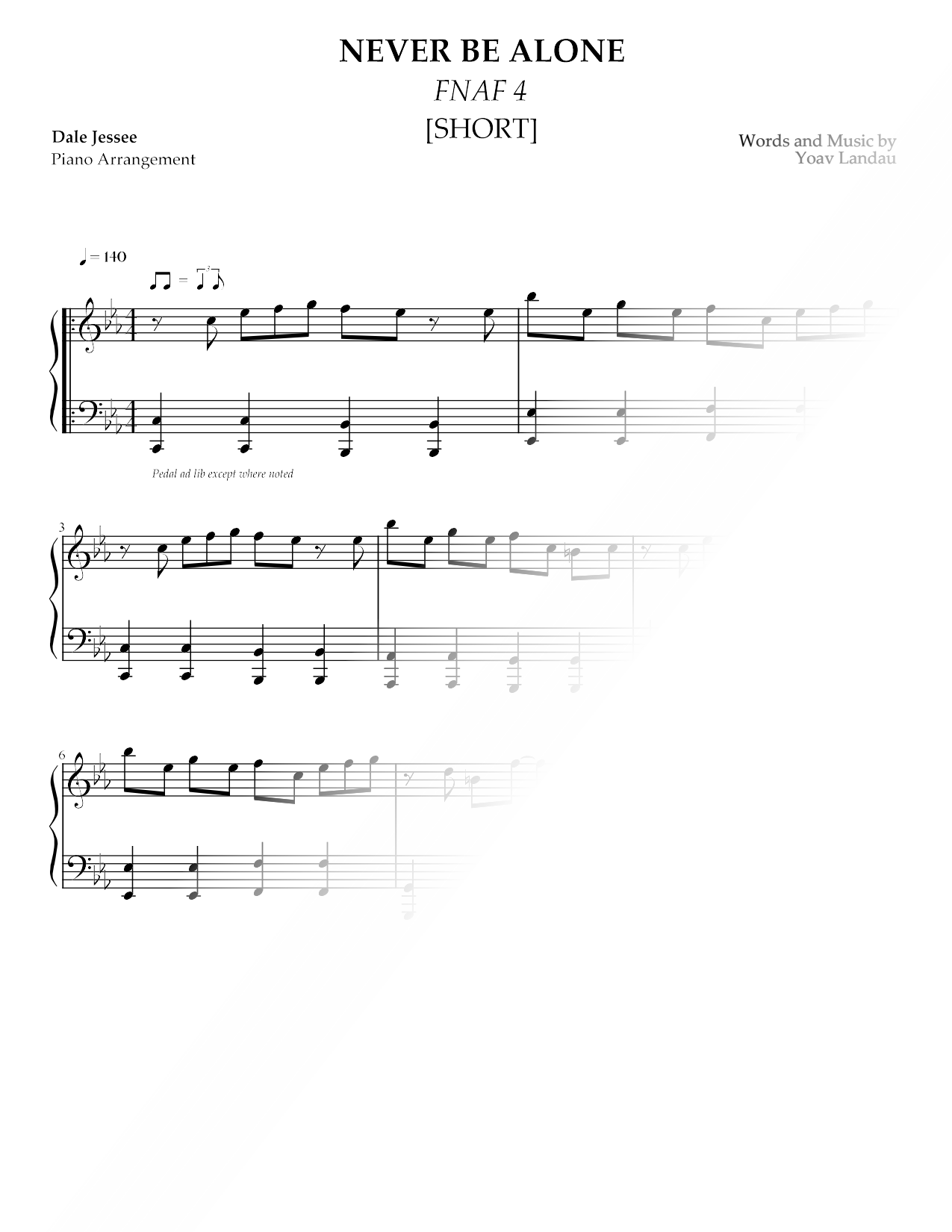 Never Be Alone [short version]