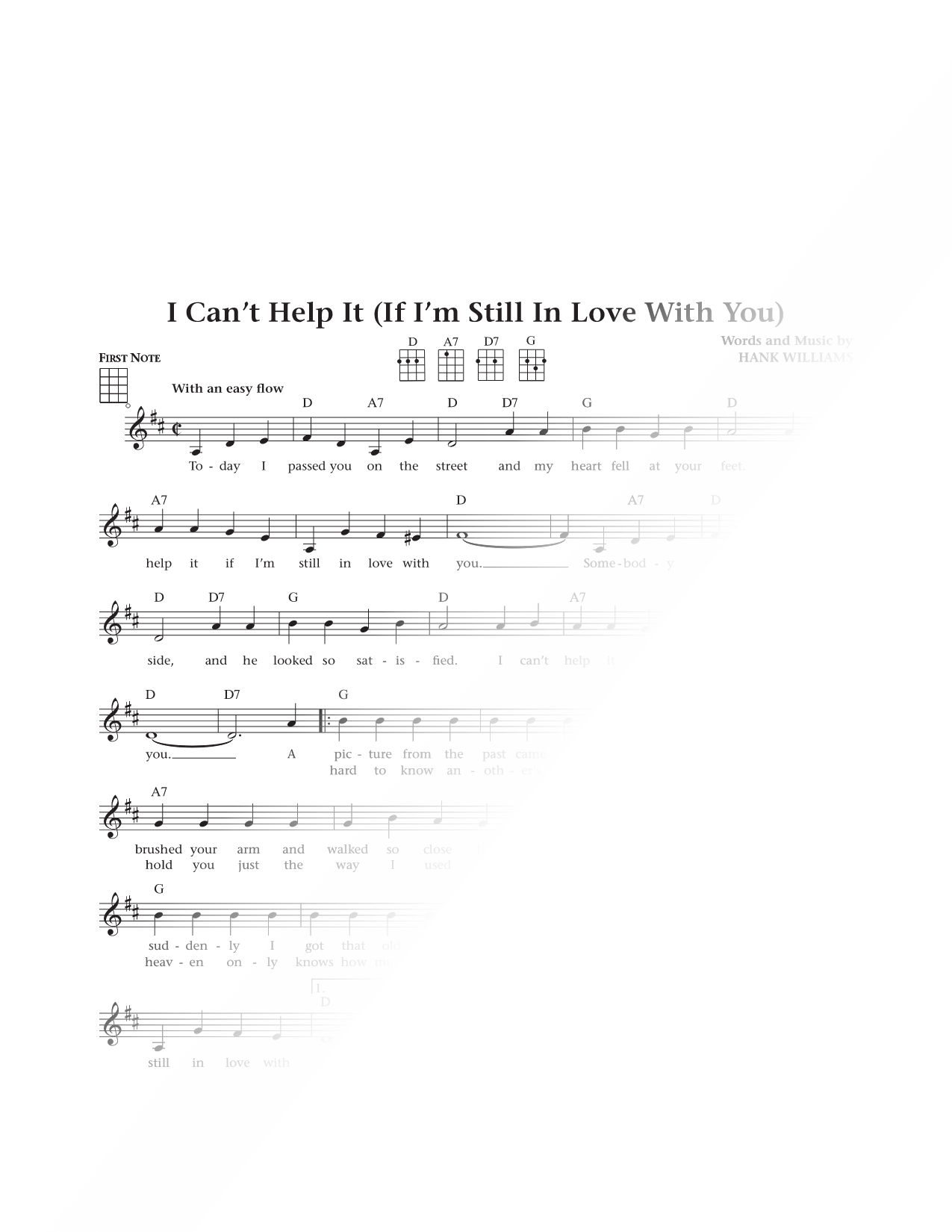 I Can't Help It (If I'm Still In Love With You)