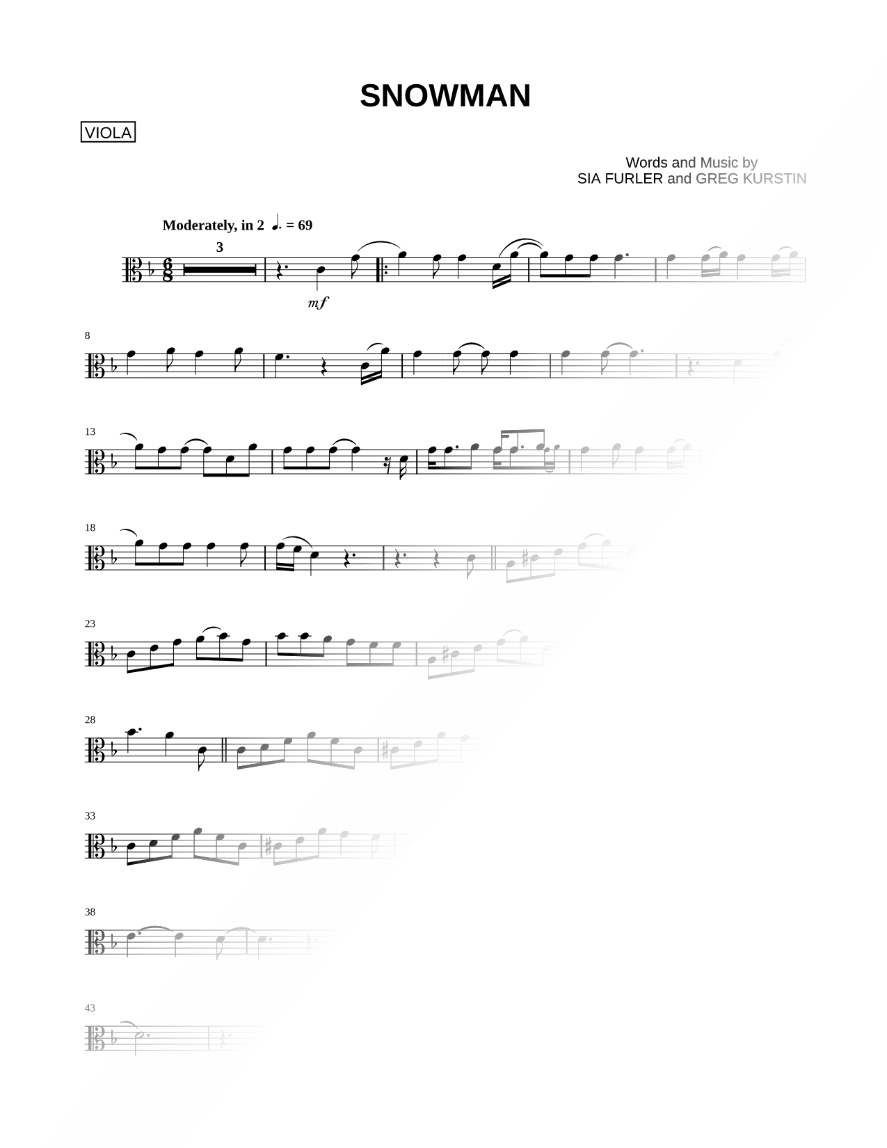 Snowman - Viola