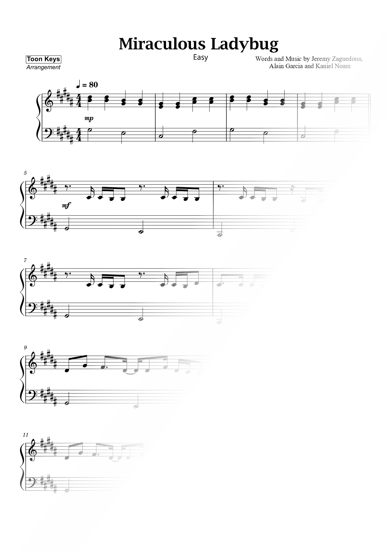 Miraculous Ladybug Theme [easy]