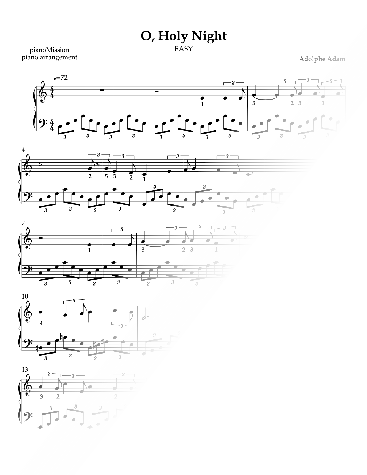 O Holy Night [easy]