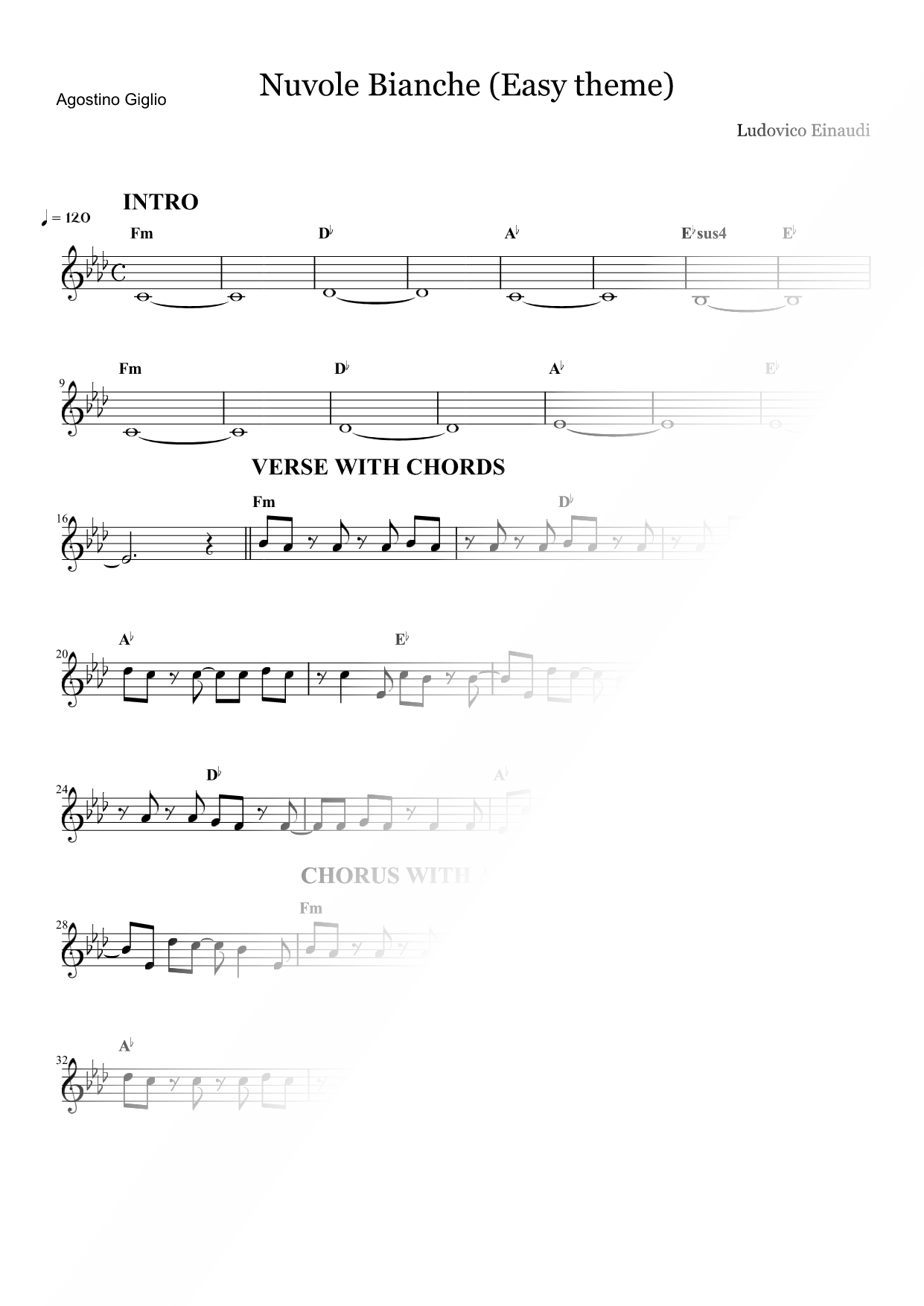Nuvole Bianche [easy theme]