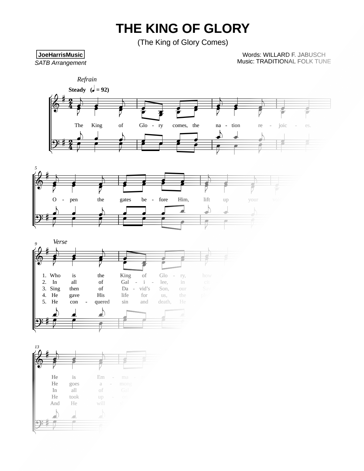 The King of Glory