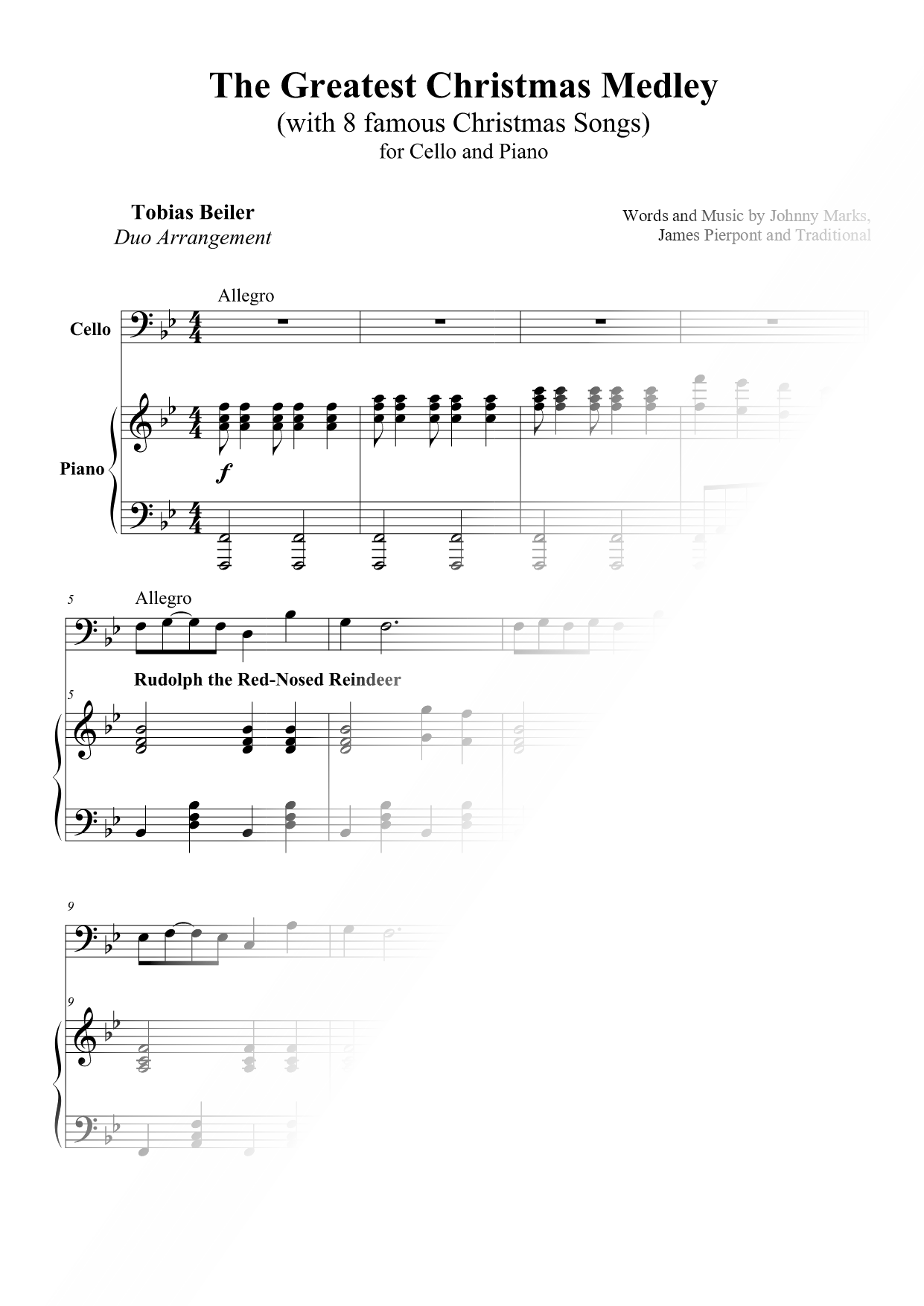 The Greatest Christmas Medley - Cello & Piano