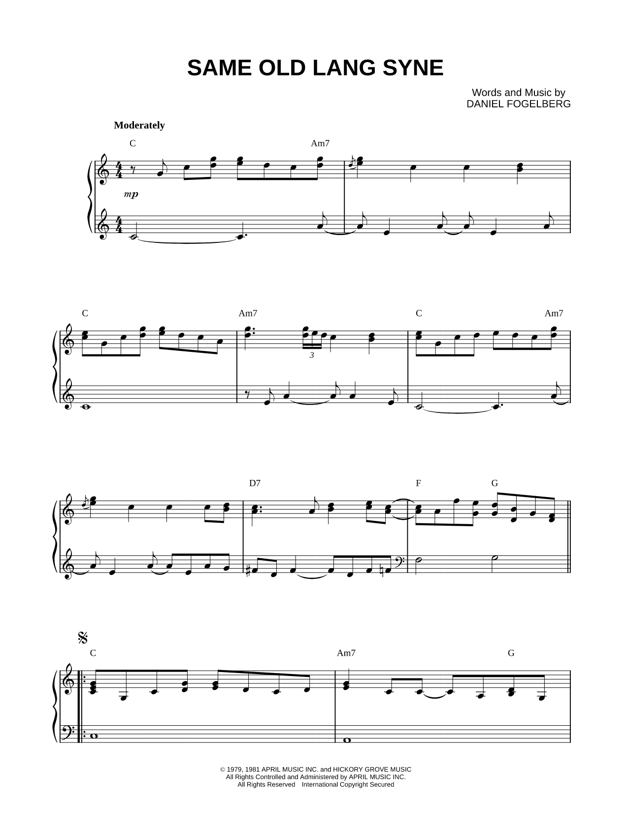 Same Old Lang Syne