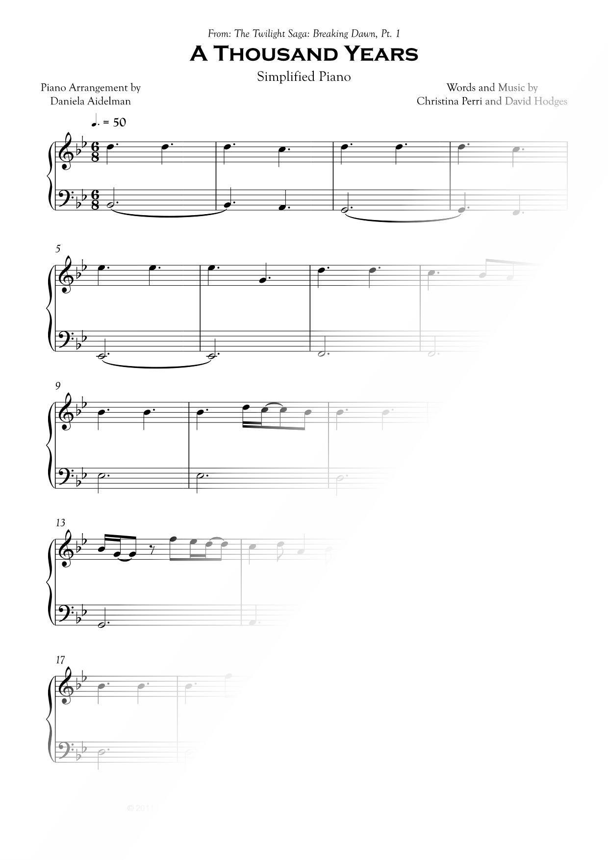 A Thousand Years [simplified]