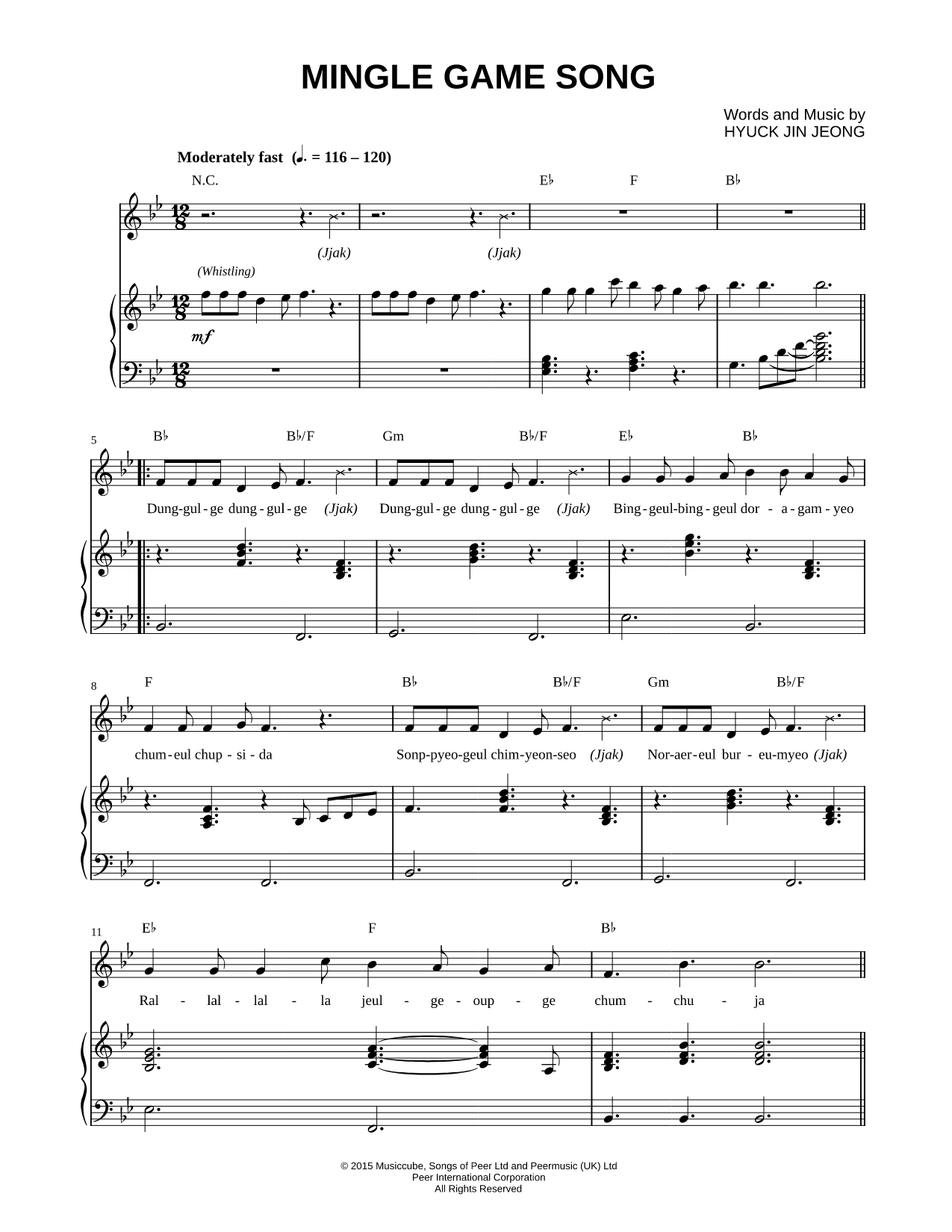 Mingle Game Song