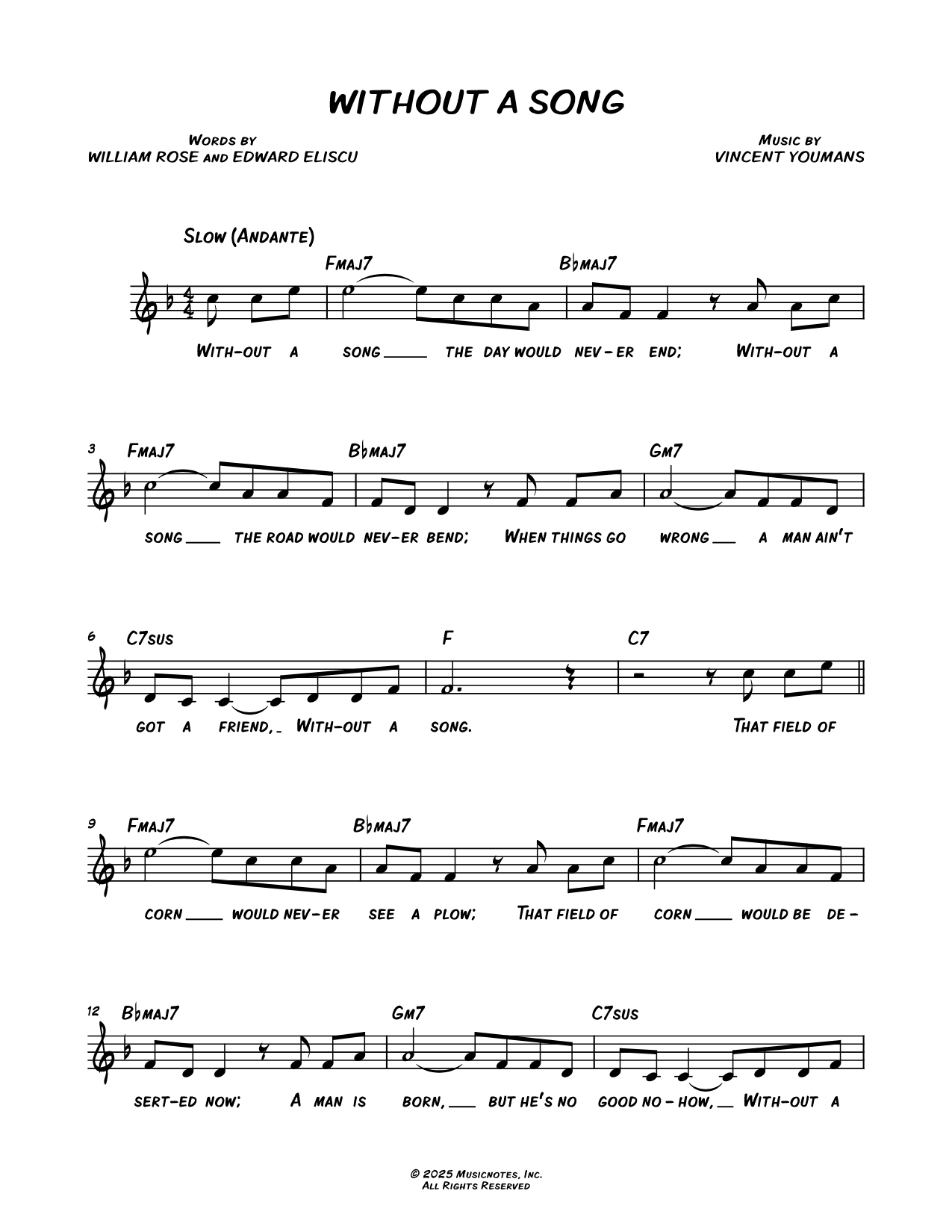Without a Song