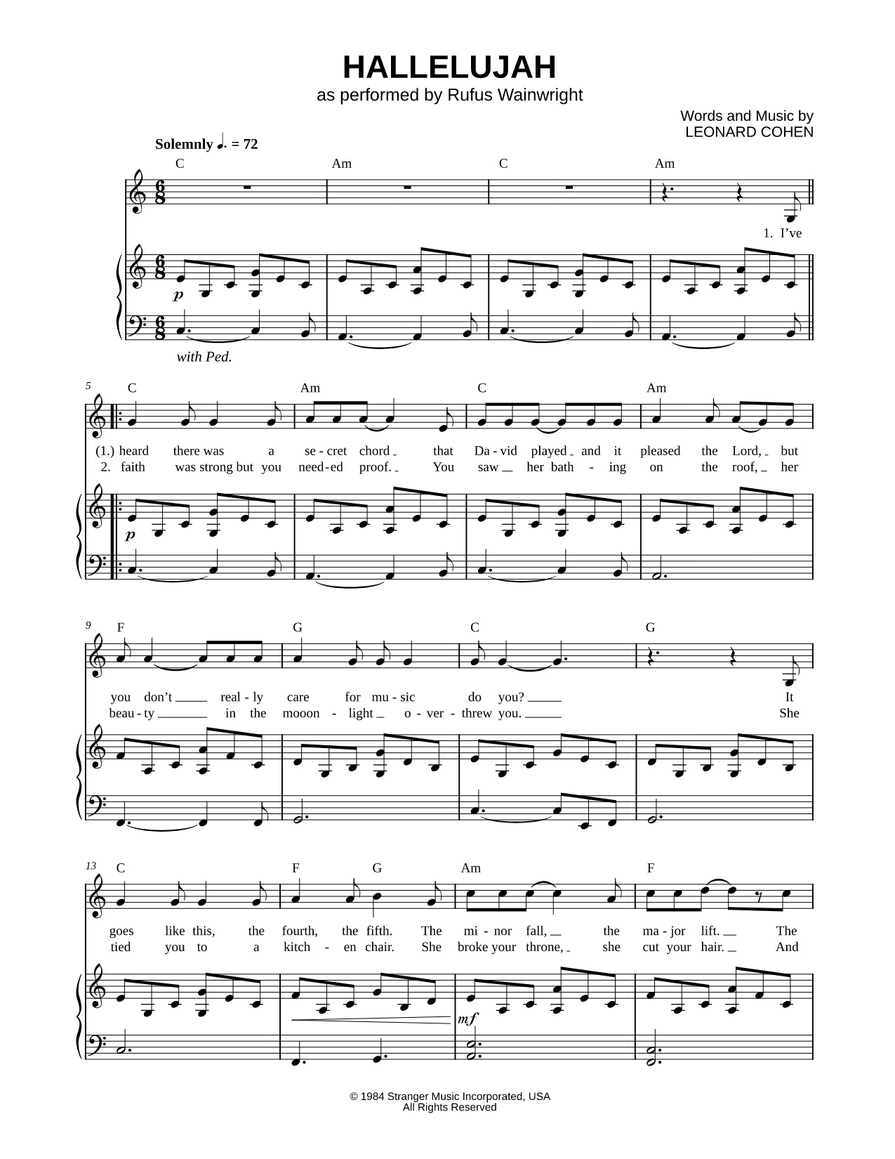 Hallelujah - Rufus Wainwright