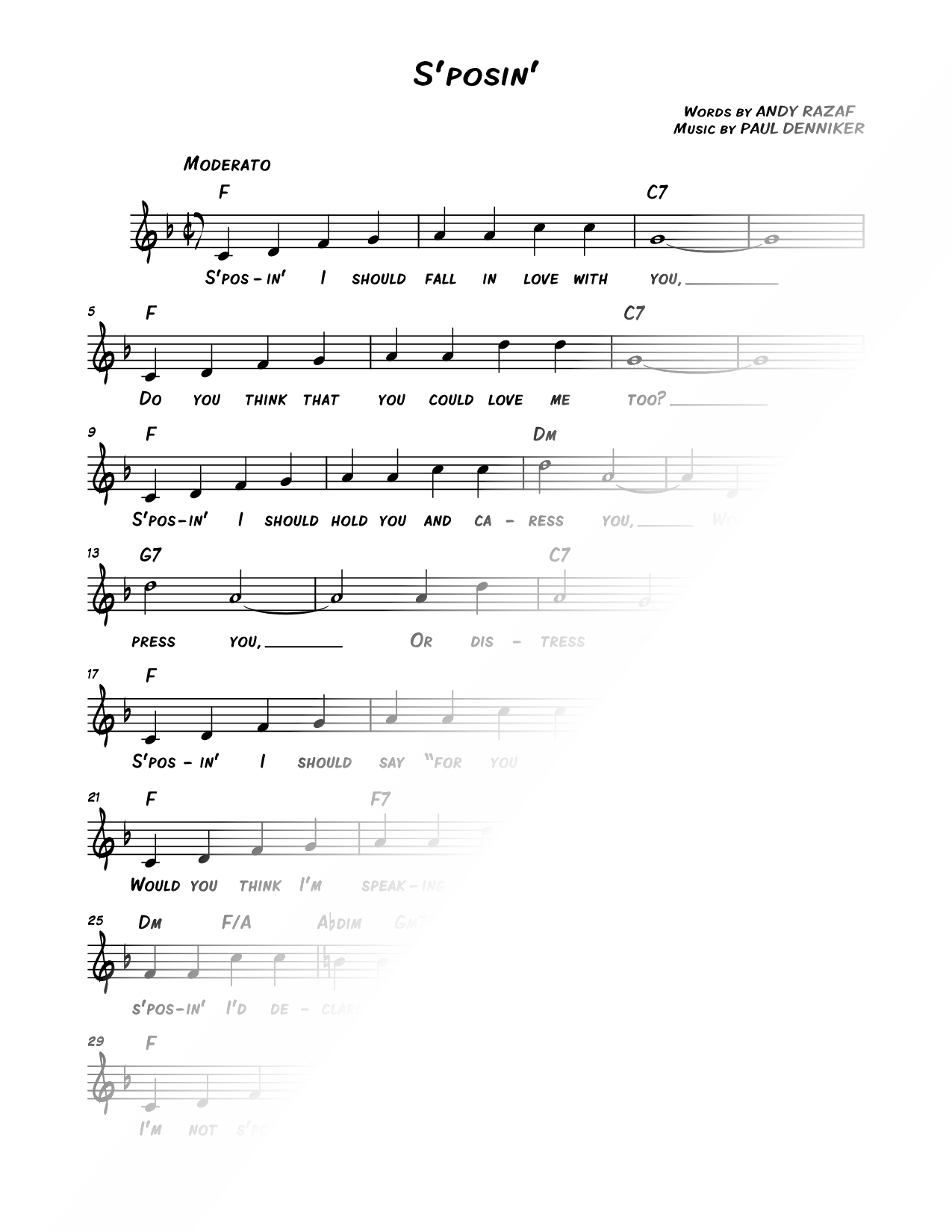S'posin' [chorus only]