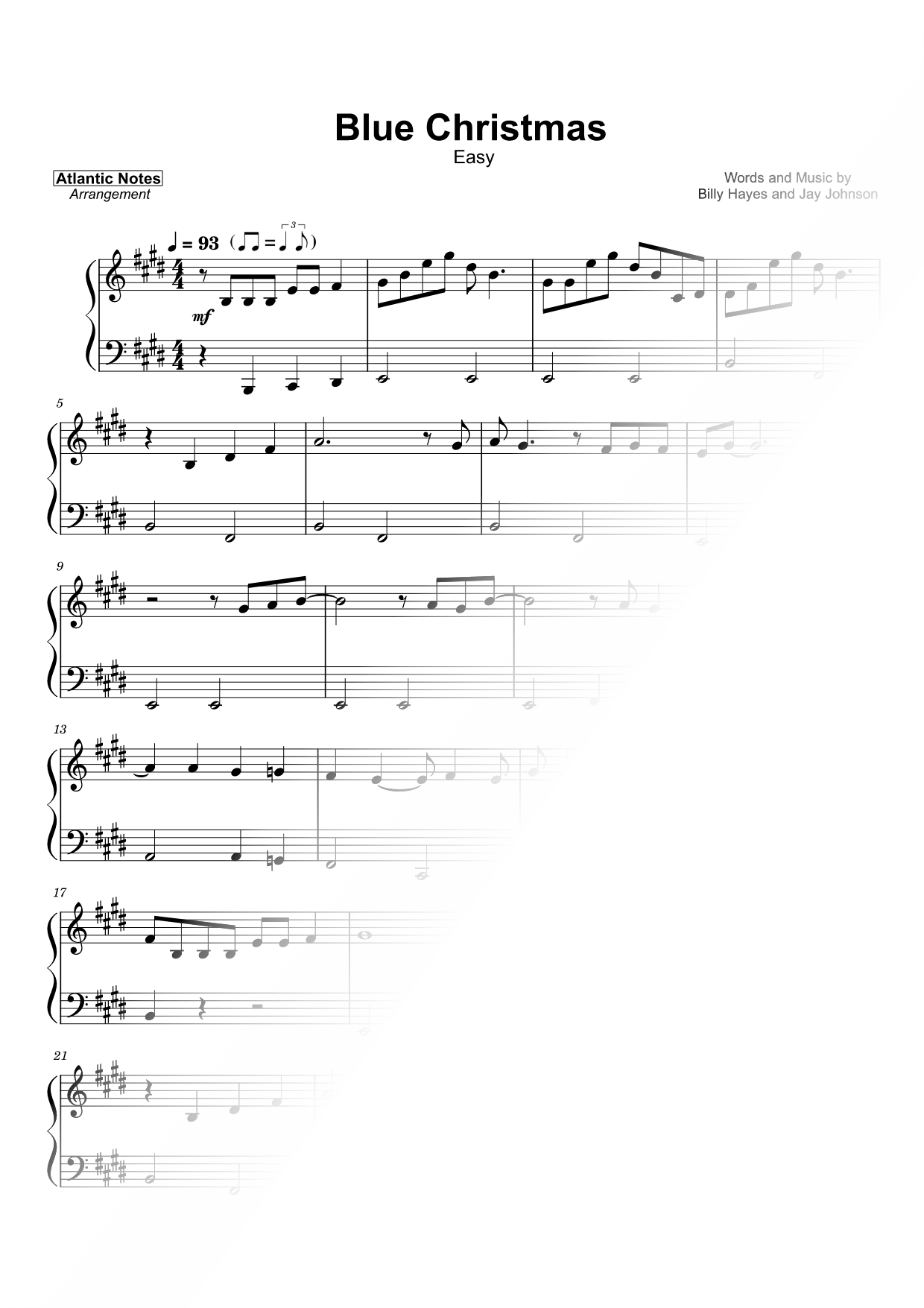 Blue Christmas [easy]