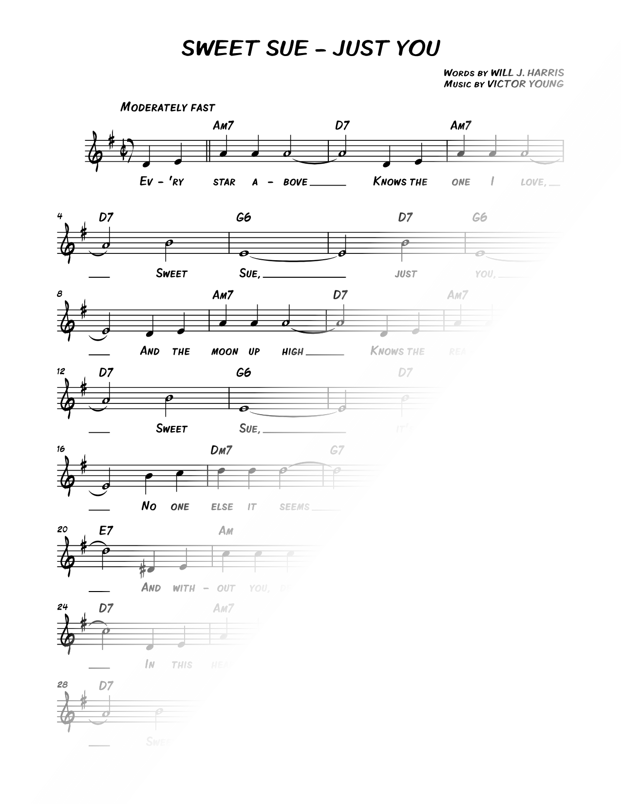 Sweet Sue - Just You [chorus only]