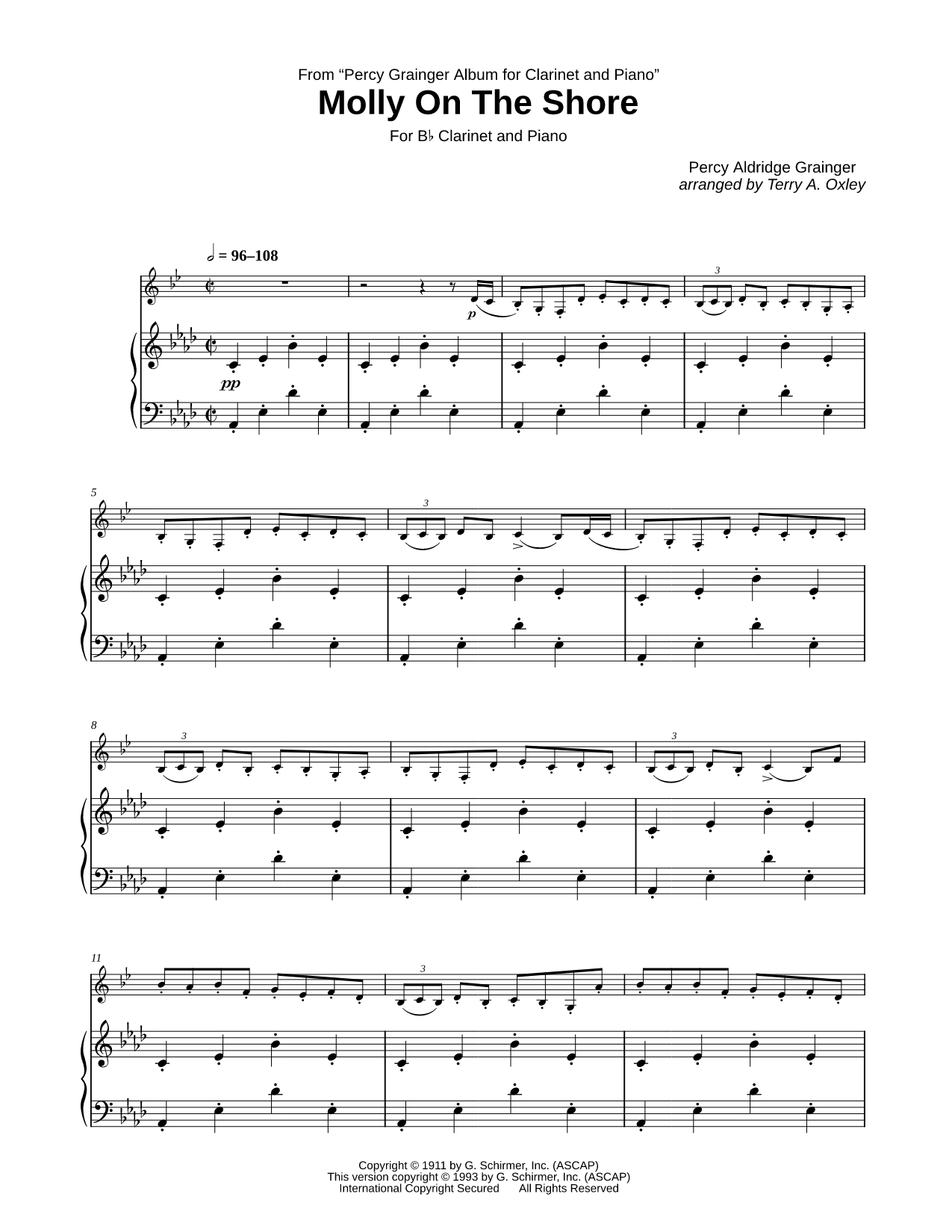Molly on the Shore - Piano Accompaniment