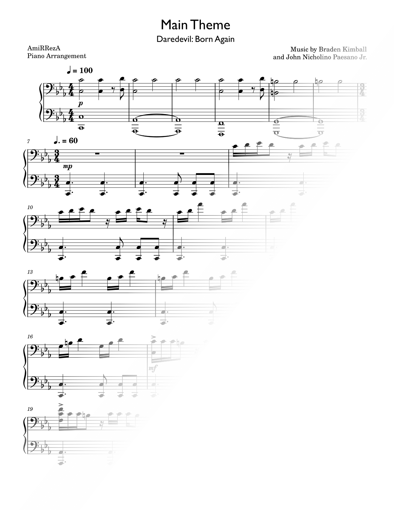 Daredevil: Born Again Main Theme