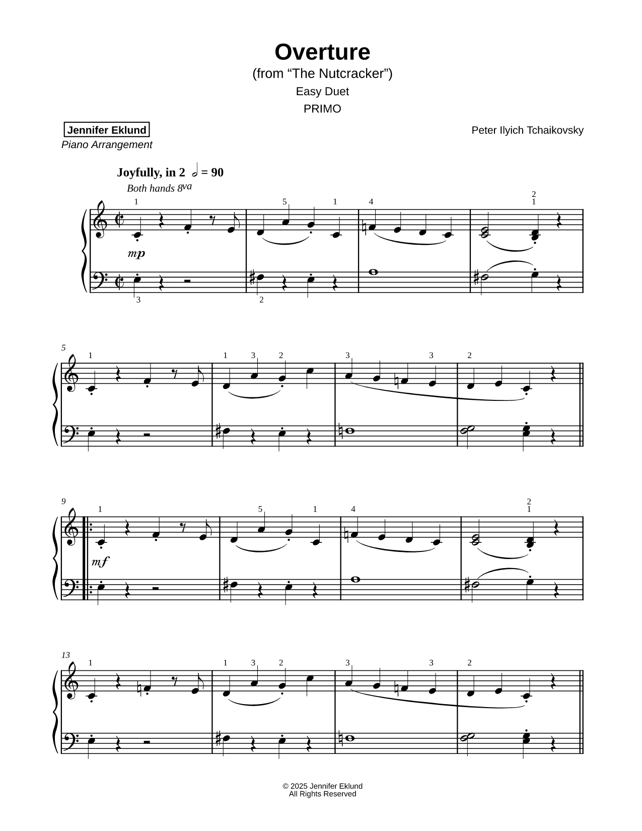 Overture from The Nutcracker [easy]