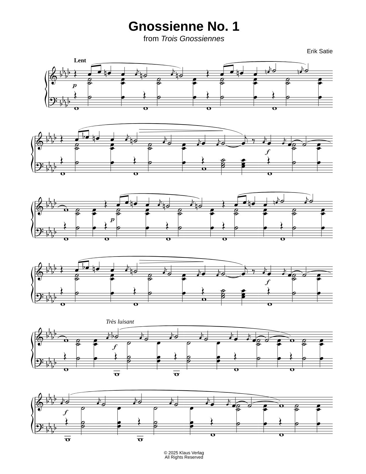 Gnossienne No. 1