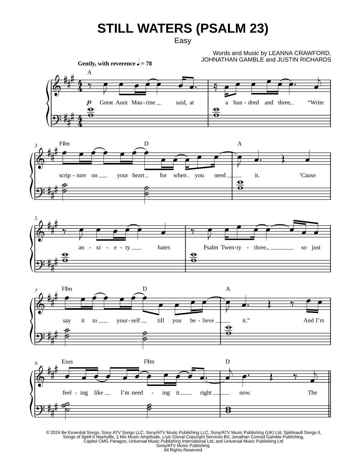 Still Waters (Psalm 23) - Leanna Crawford