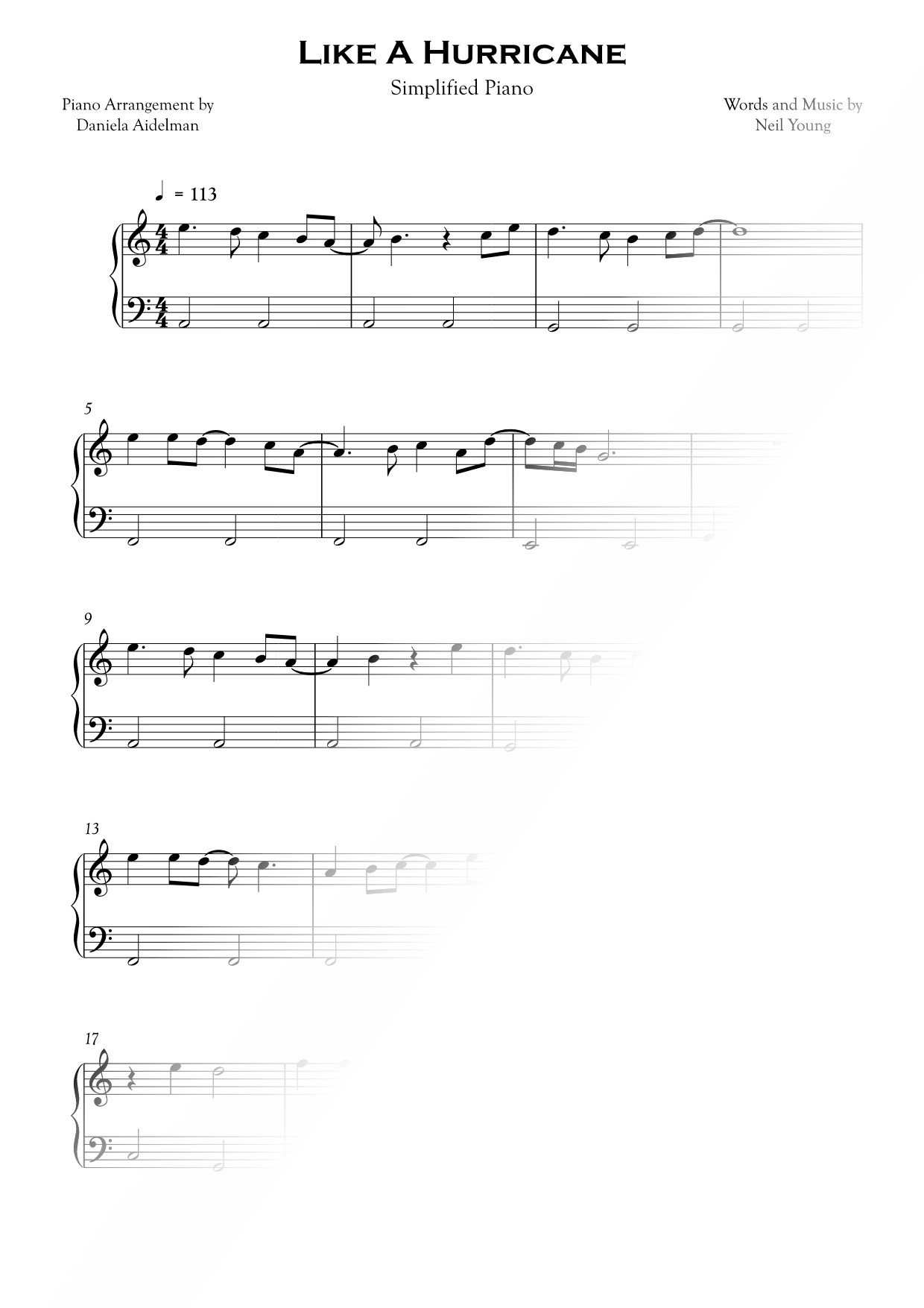 Like a Hurricane [simplified]