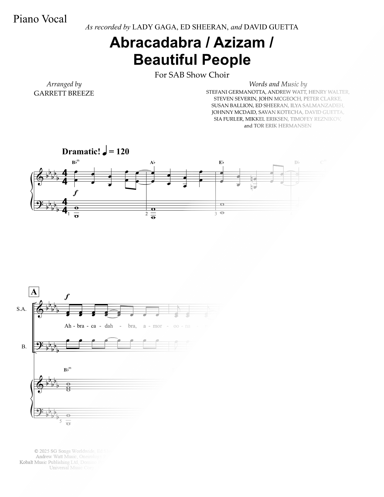 Abracadabra / Azizam / Beautiful People