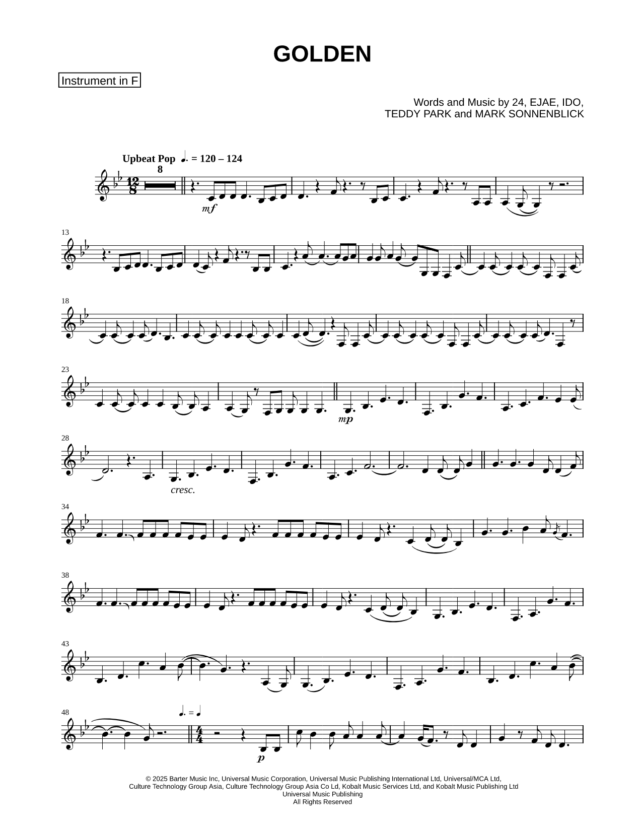 Golden - F Instrument