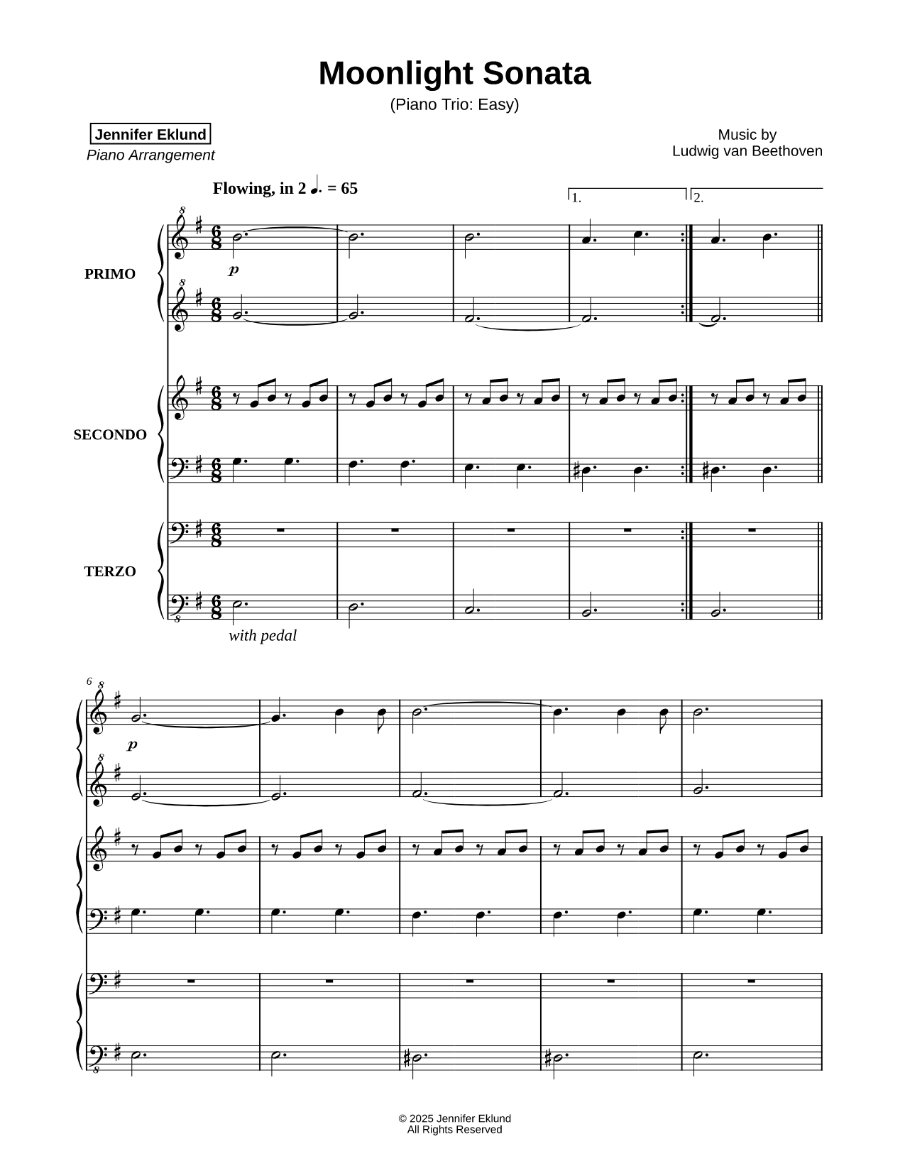 Moonlight Sonata [easy]