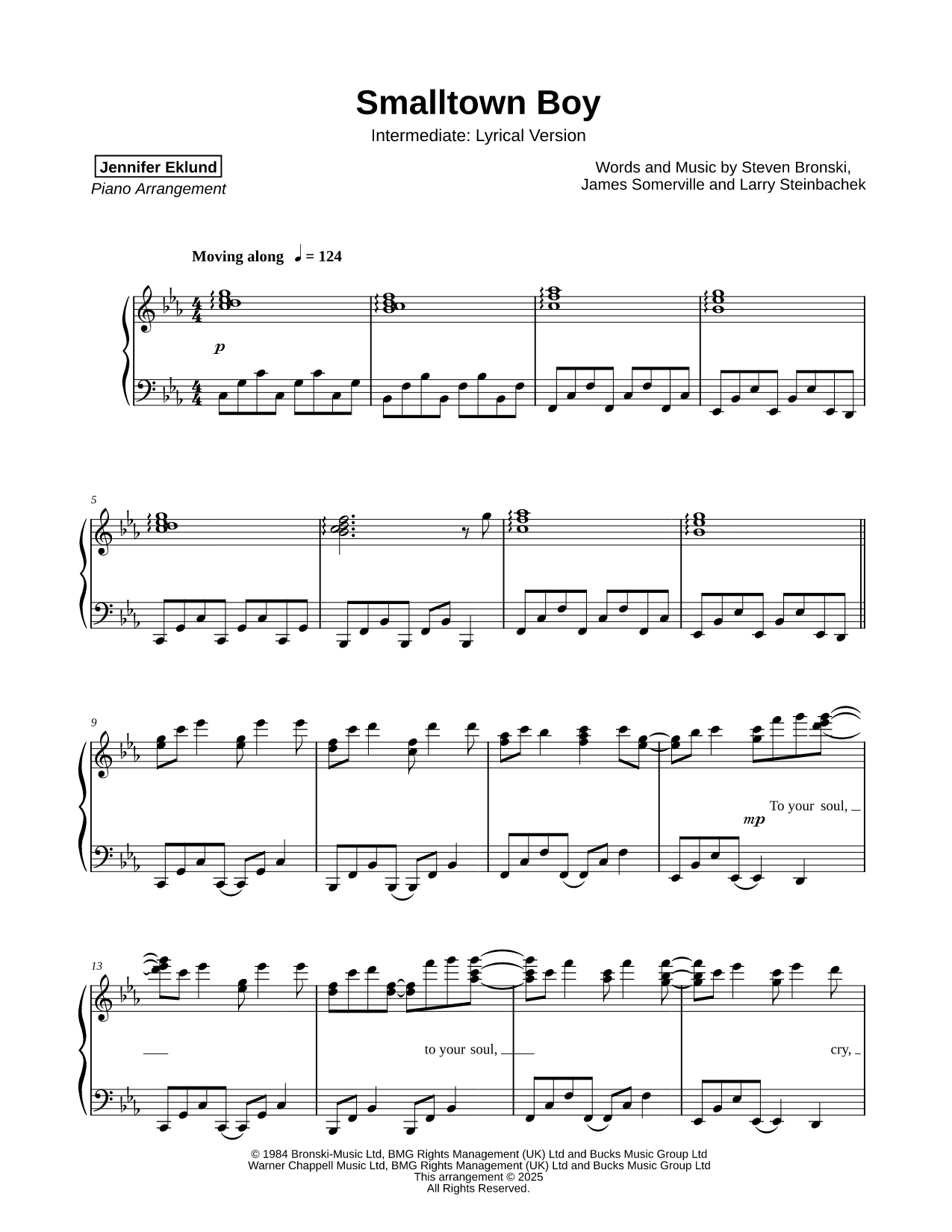 Smalltown Boy [intermediate - lyrical]