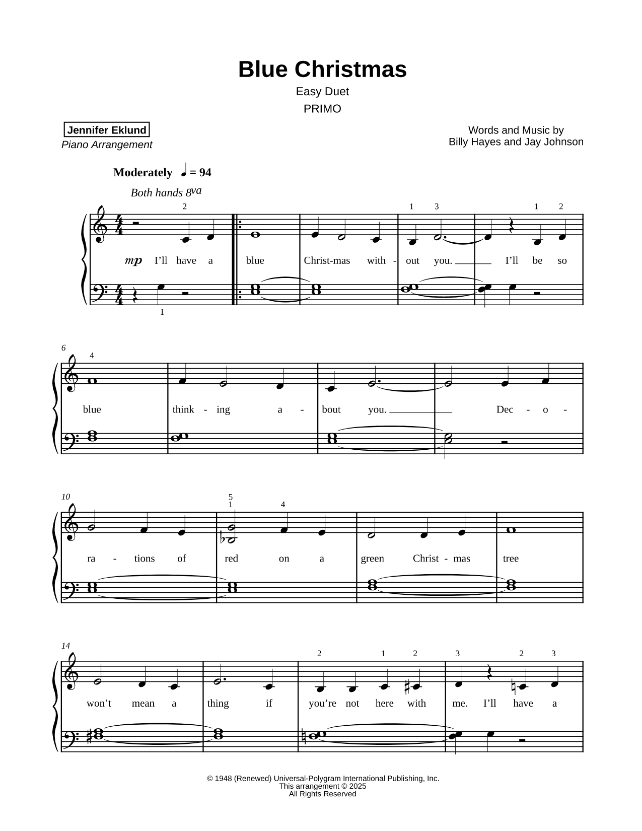 Blue Christmas [easy]