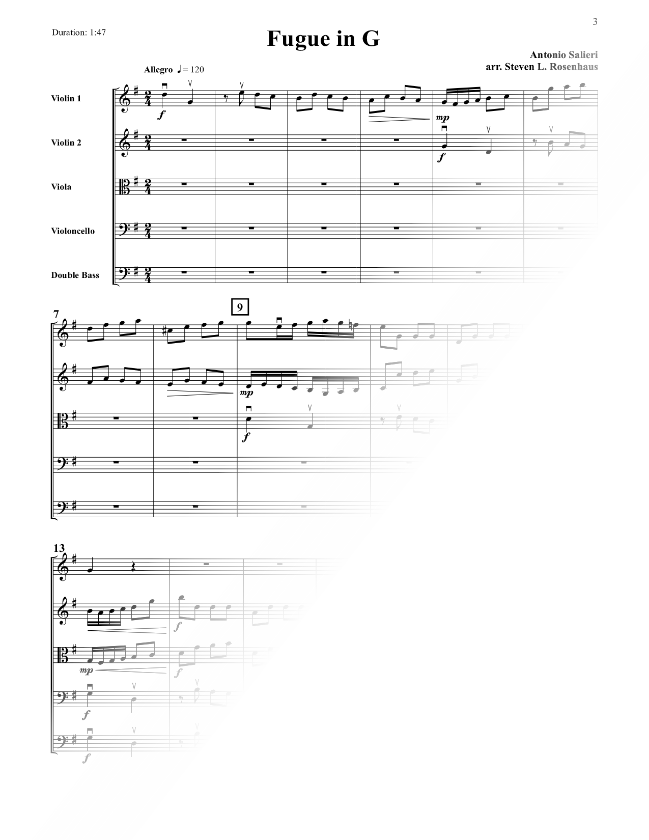 Fugue in G (Grade 2.5)