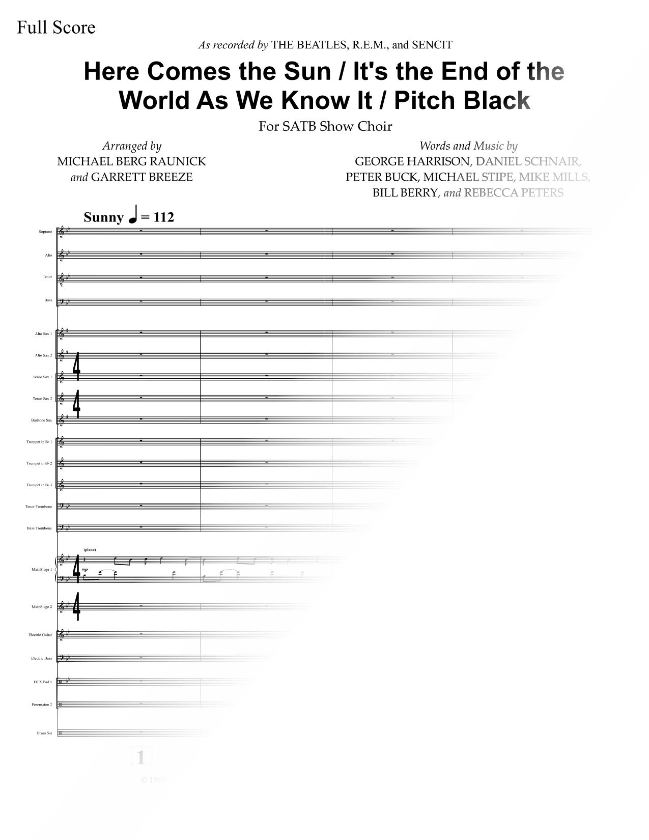Here Comes the Sun / It's the End of the World As We Know It / Pitch Black