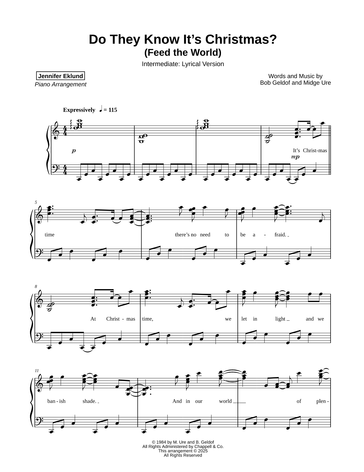 Do They Know It's Christmas? [intermediate - lyrical]