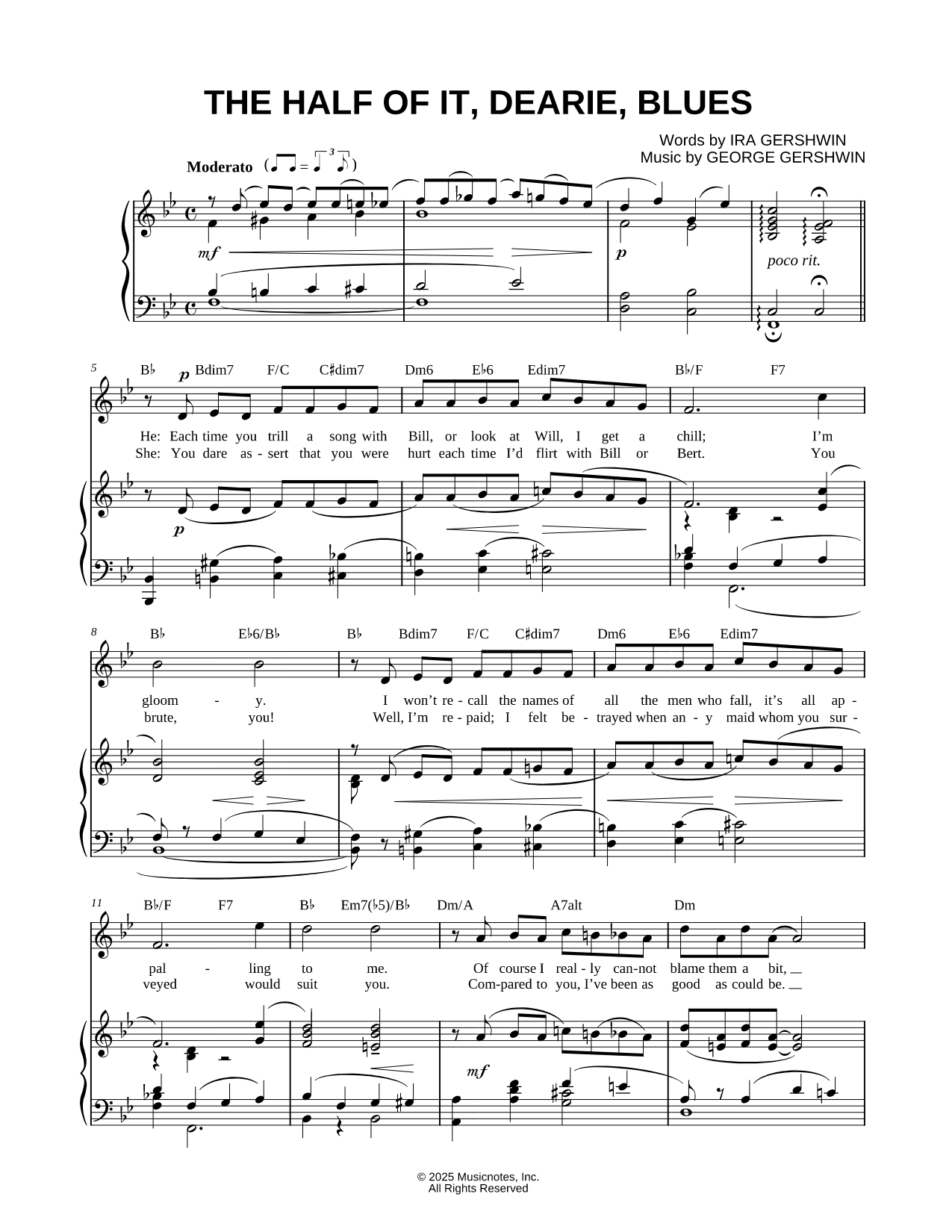 The Half of It, Dearie, Blues