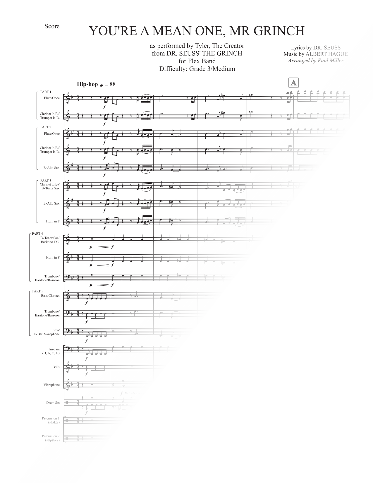 You're a Mean One, Mr. Grinch (Grade 3 / Medium)