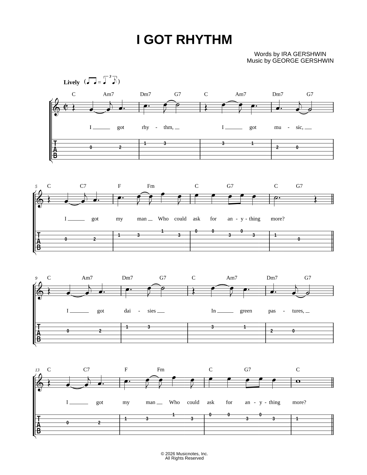 I Got Rhythm