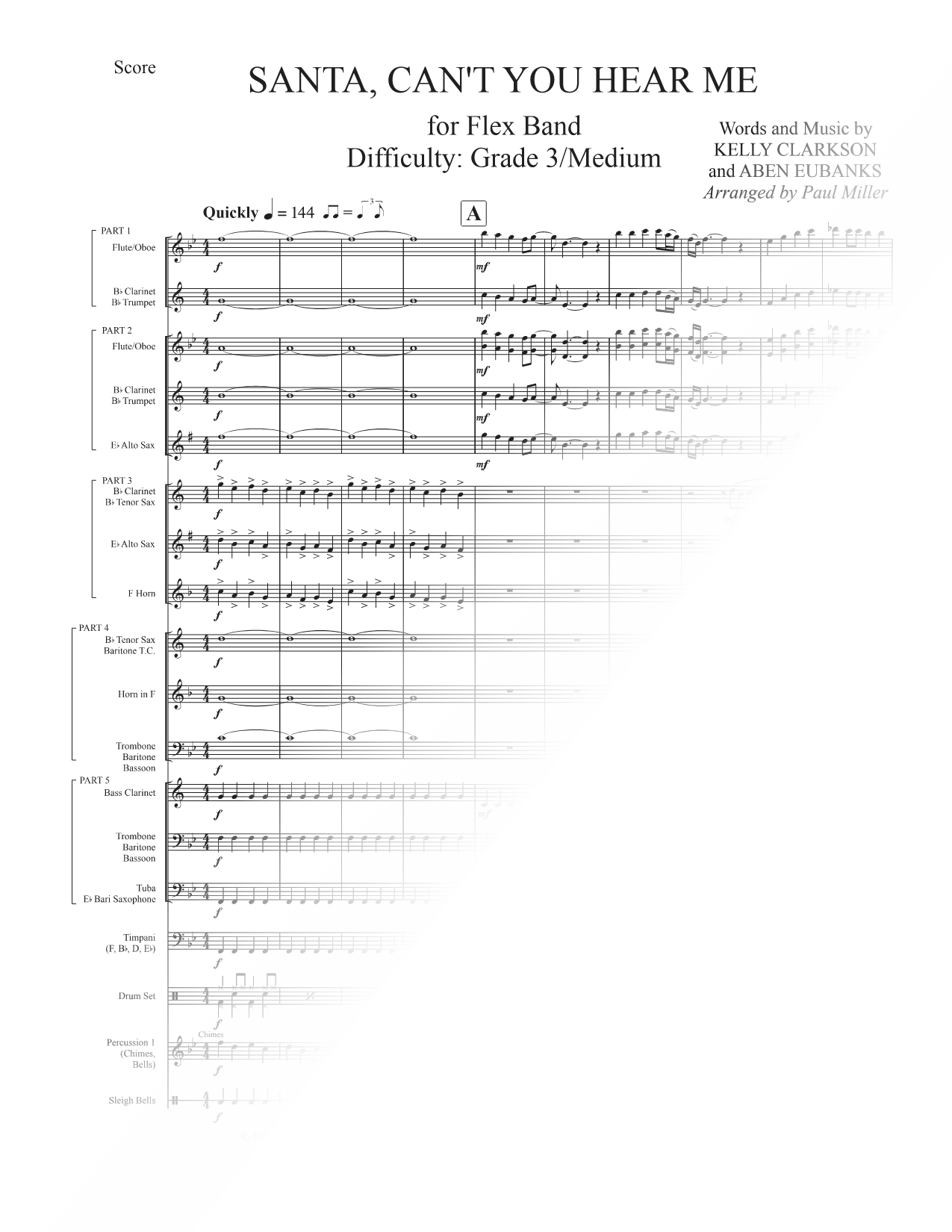 Santa, Can't You Hear Me - Flex Band (Grade 3 / Medium)