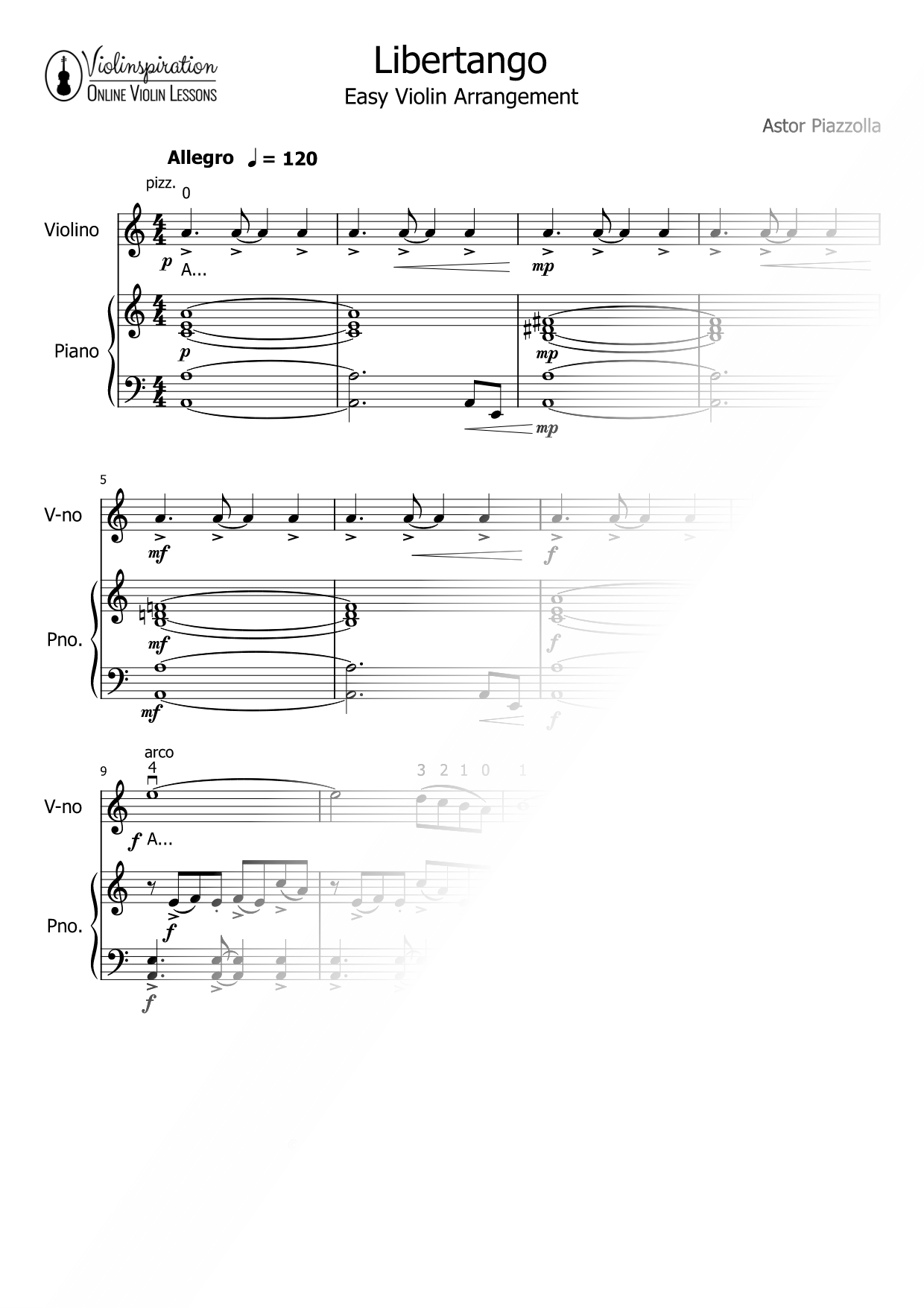 Libertango - Violin & Piano