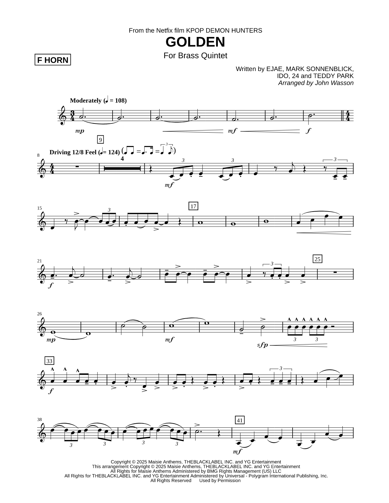 Golden - French Horn