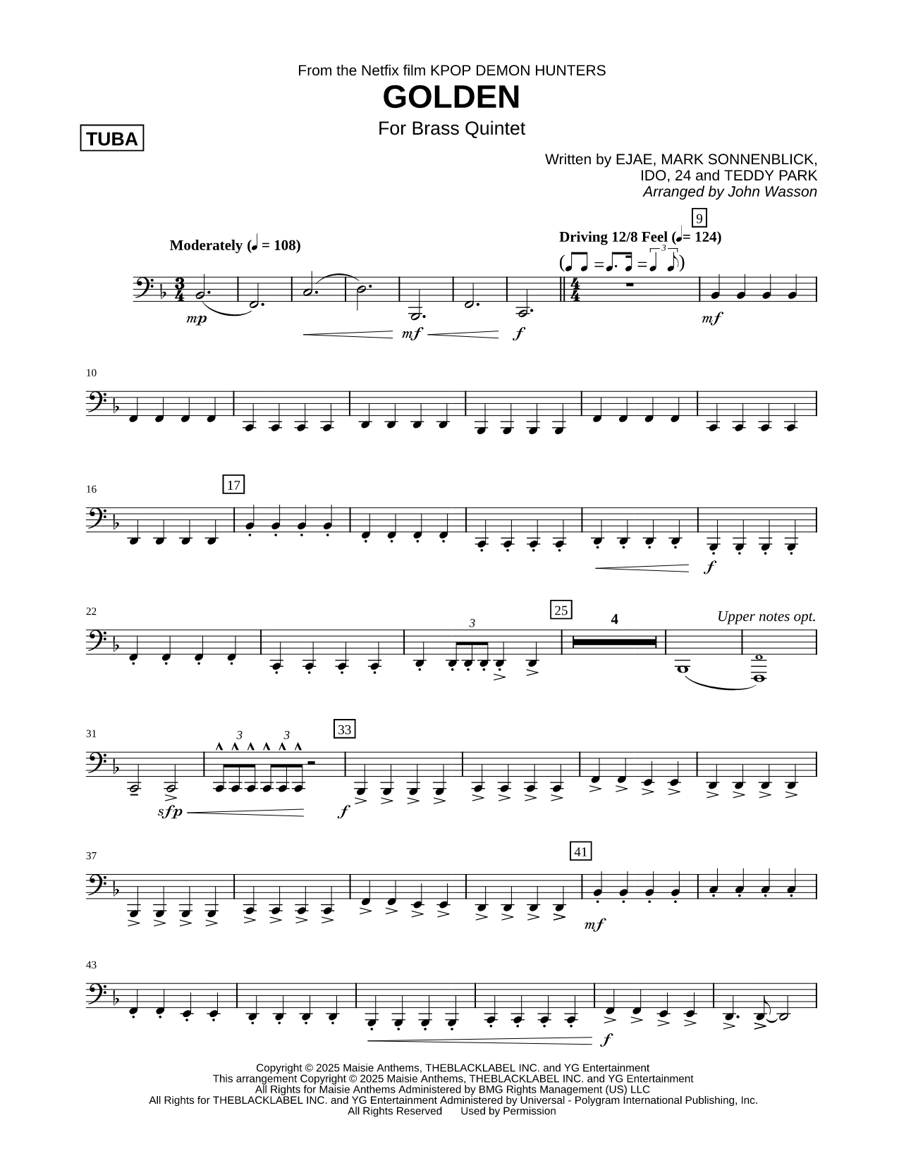 Golden - Tuba