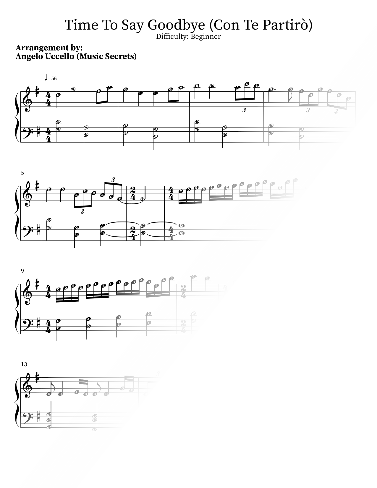 Time to Say Goodbye [beginner]
