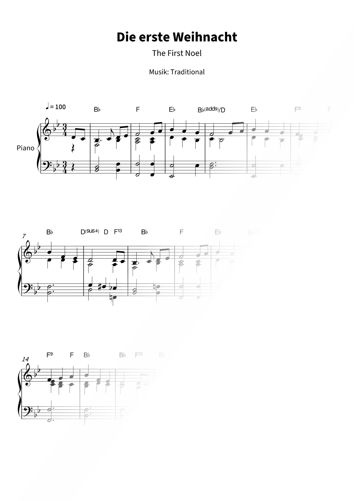 Die erste Weihnacht (The First Noel)