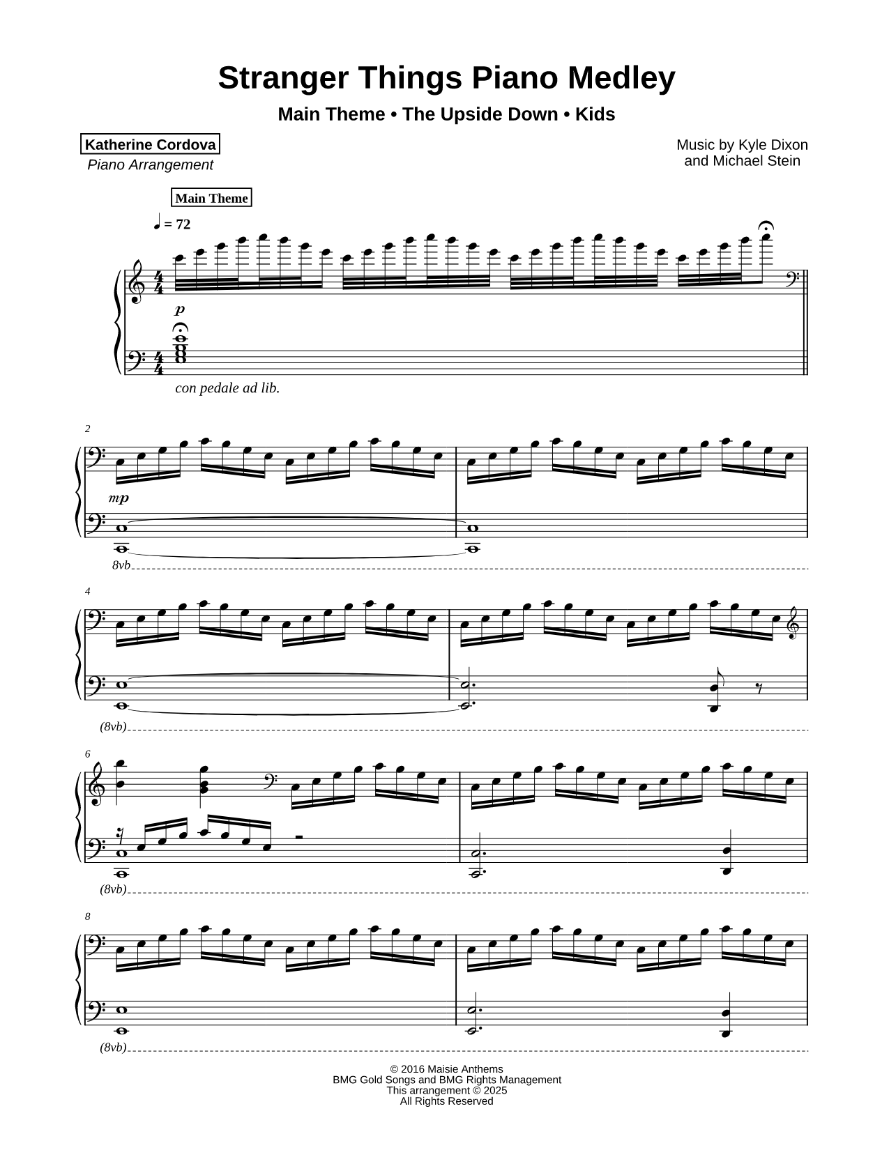 Stranger Things Piano Medley