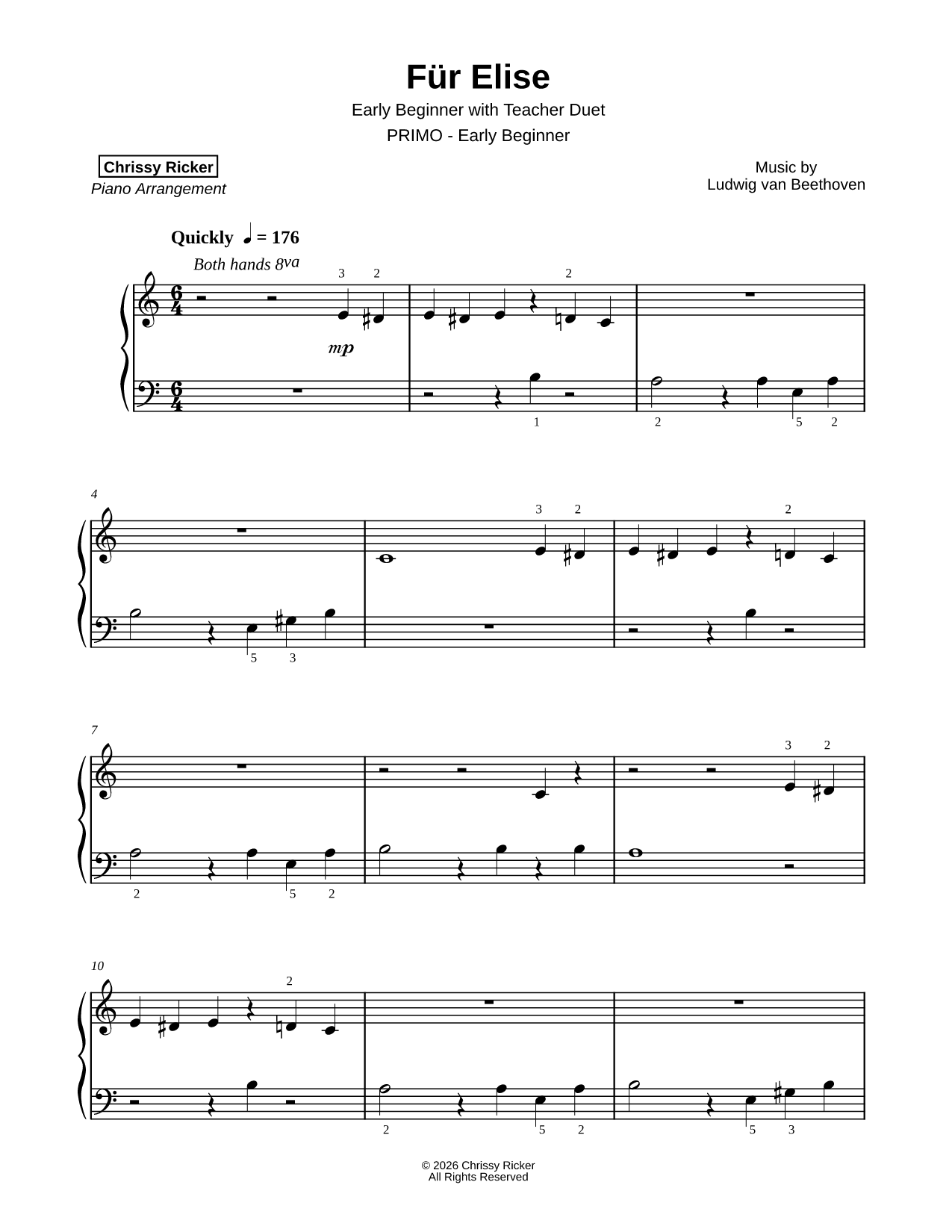 Für Elise [early beginner]
