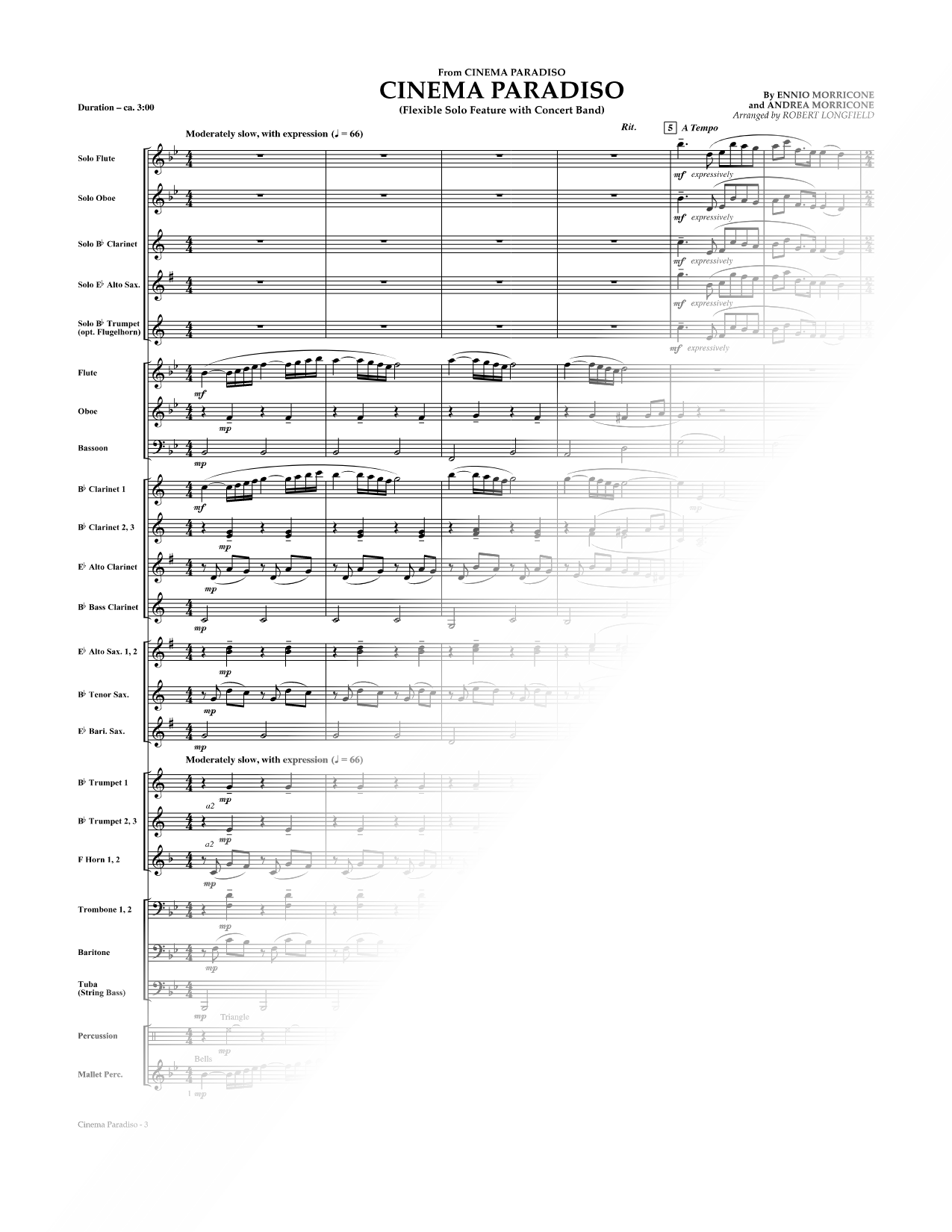 Love Theme from Cinema Paradiso (Grade 3)